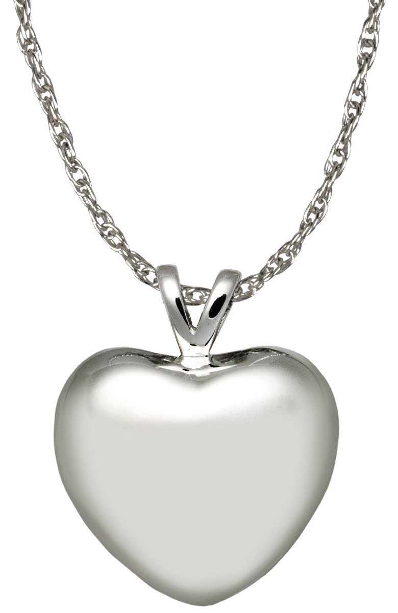 Sterling Silver Cremation Memorial Jewelry - Strong Heart Keepsake for Ashes - Perfect for Grieving Loved Ones & Honoring Memories
