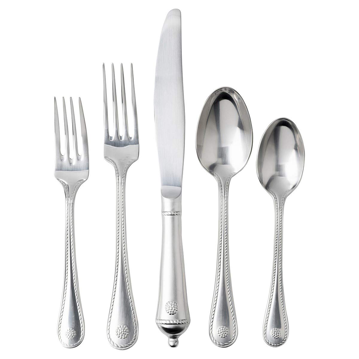 Juliska Berry & Thread Bright Satin 5-Piece Place Setting - Elegant Dinnerware Set for Formal Dining, Wedding Registry & Holiday Entertaining