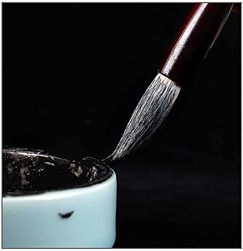 Premium Chinese Calligraphy Brush Set - Goat Hair Calligraphy Pens for Beginners & Professionals | Watercolor Drawing, Kanji Writing, Traditional Asian Art Supplies | Perfect for Home Studio, Classroom & Gift Giving