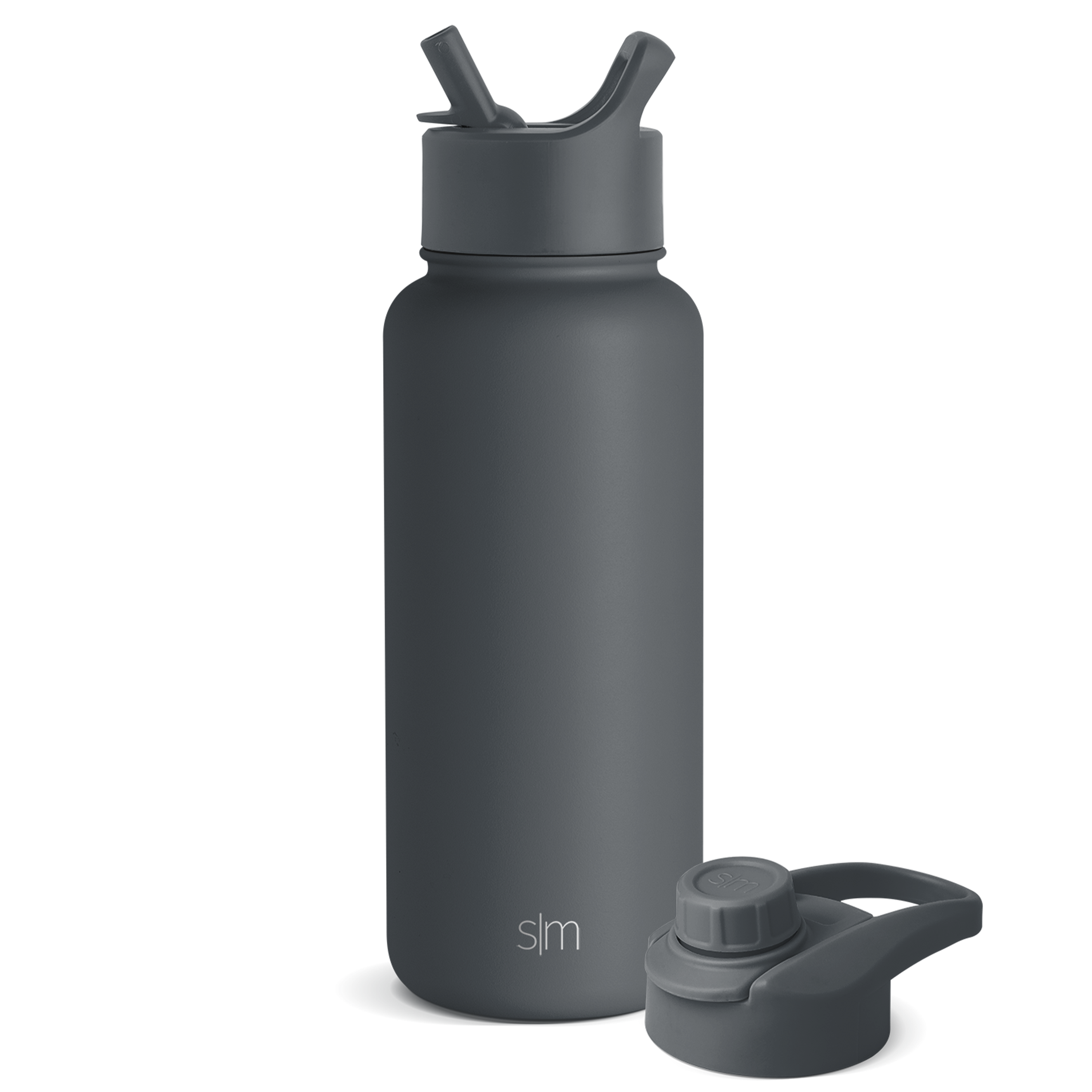 Summit Water Bottle with Straw Lid and Chug Lid - Leakproof BPA-Free Sports Water Bottle for Gym, Hiking & Outdoor Activities