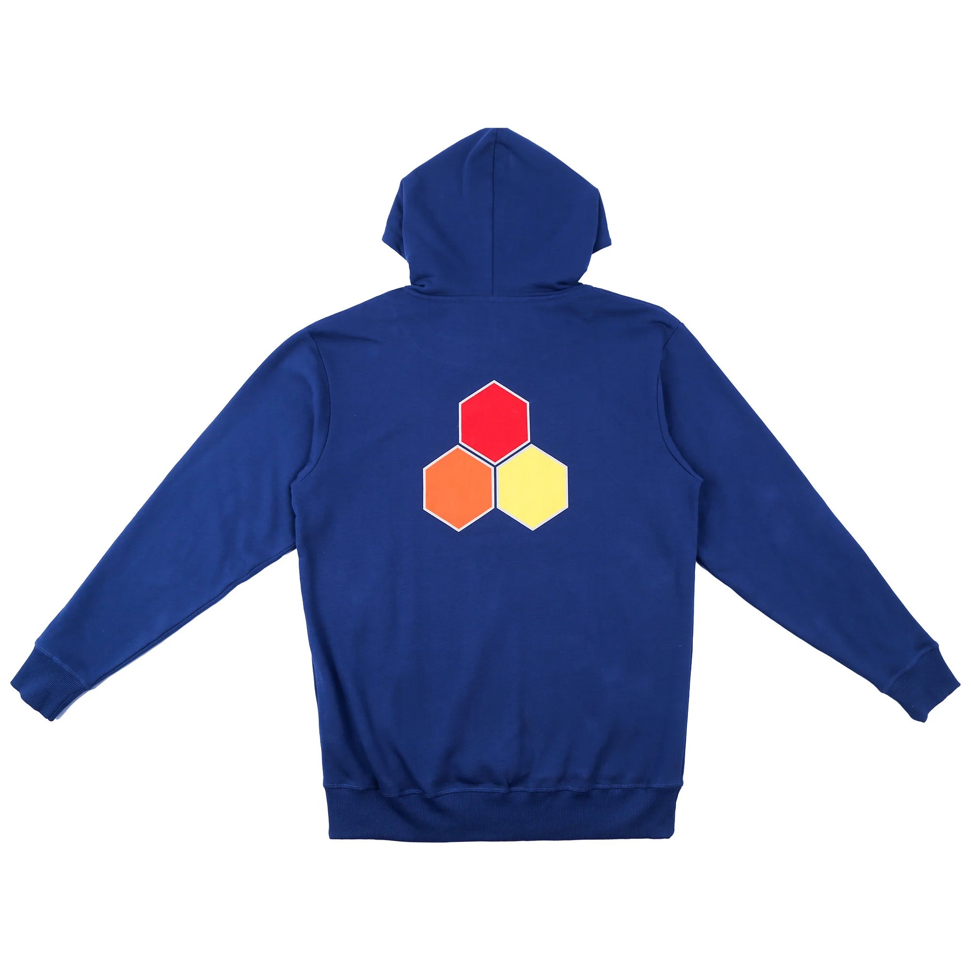 Channel Islands Classic Hex Men's Long Sleeve Hoodie - Navy Blue Surfing Hoodie for Beach, Skate & Casual Wear