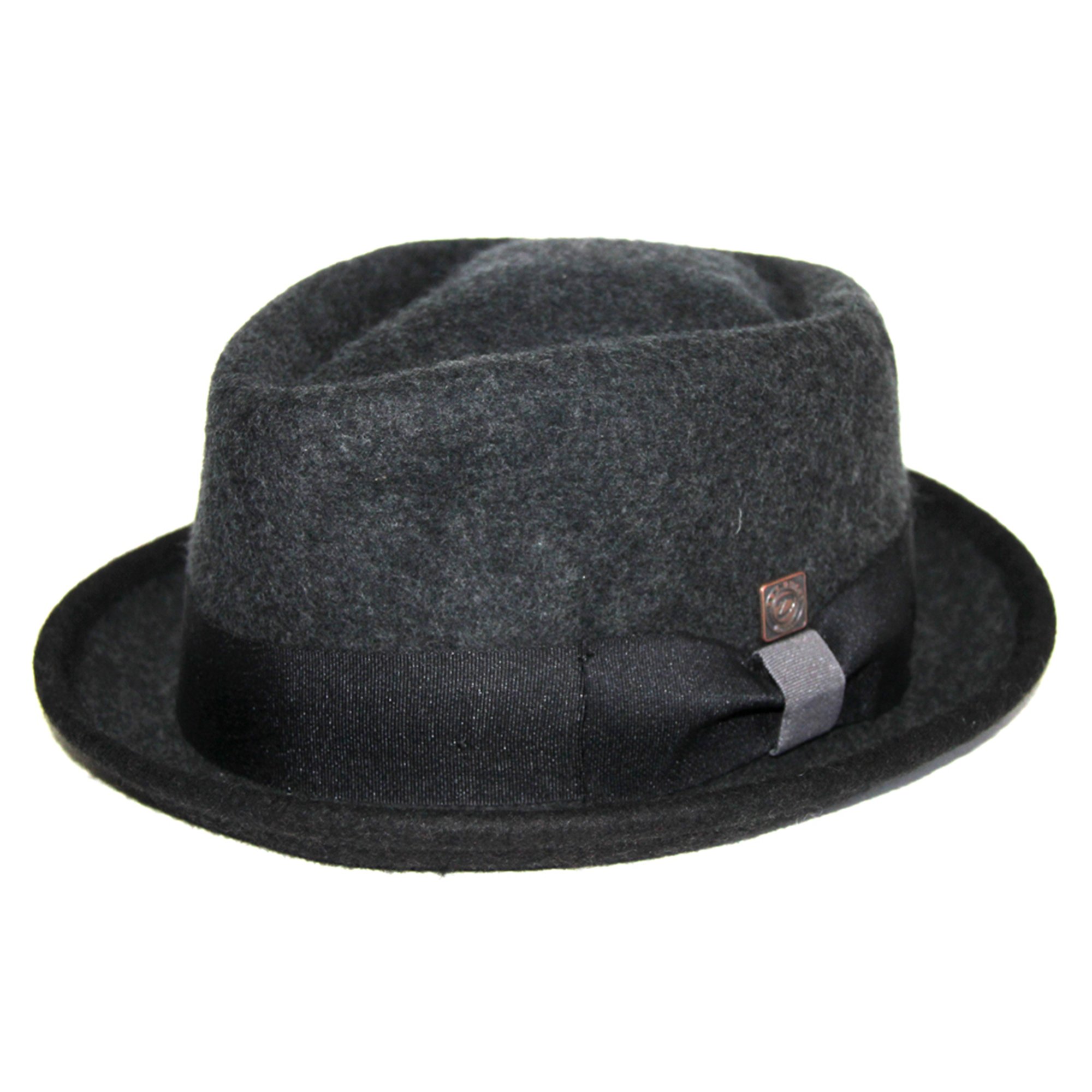 Men's Wool Felt Diamond Crown Porkpie Hat - Stylish Casual Wear