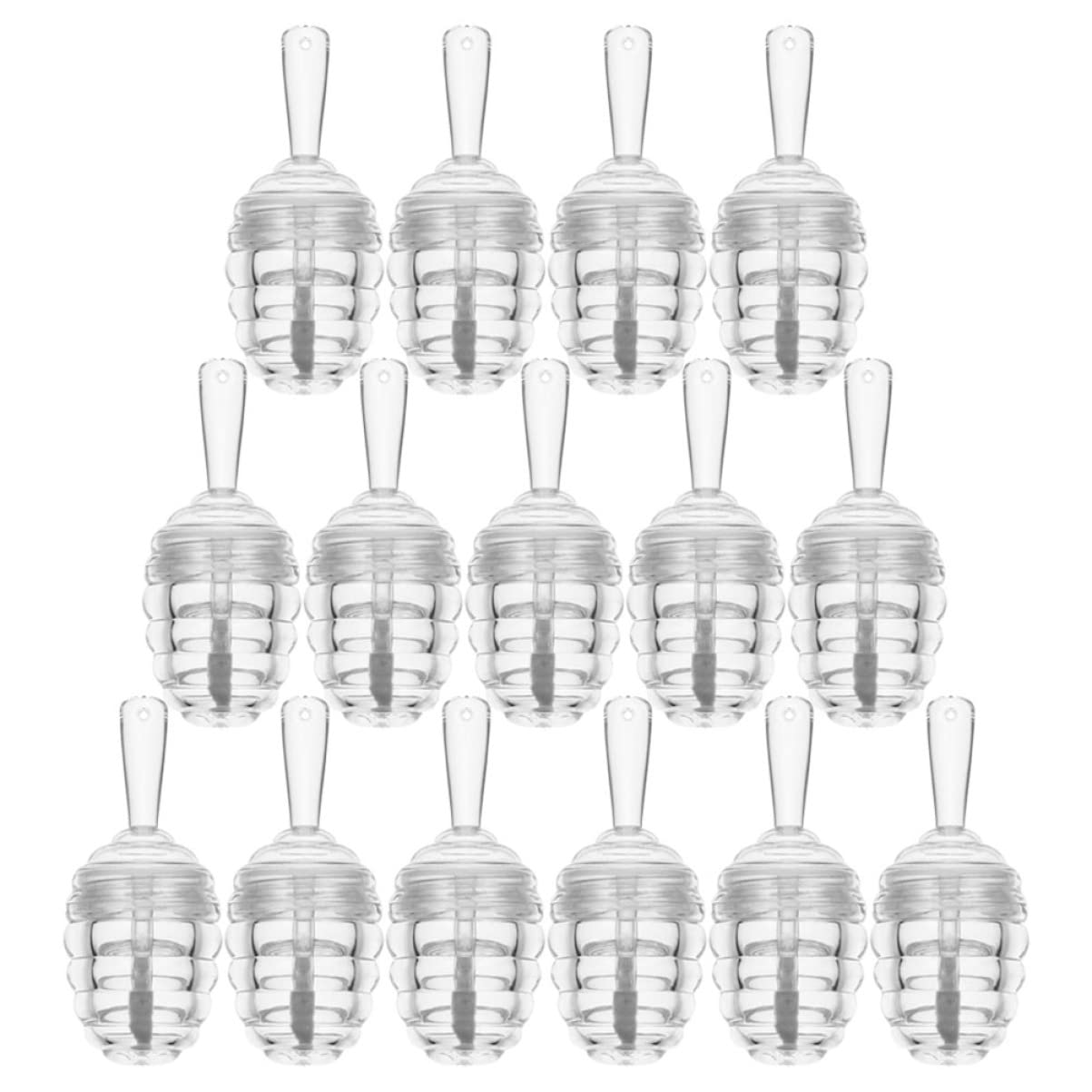 30 Pcs Clear Honeycomb Lip Gloss Empty Tubes - DIY Lip Balm Containers for Homemade Lip Glaze & Cosmetics | Perfect for DIY Beauty, Travel, Gifts & Makeup Kits