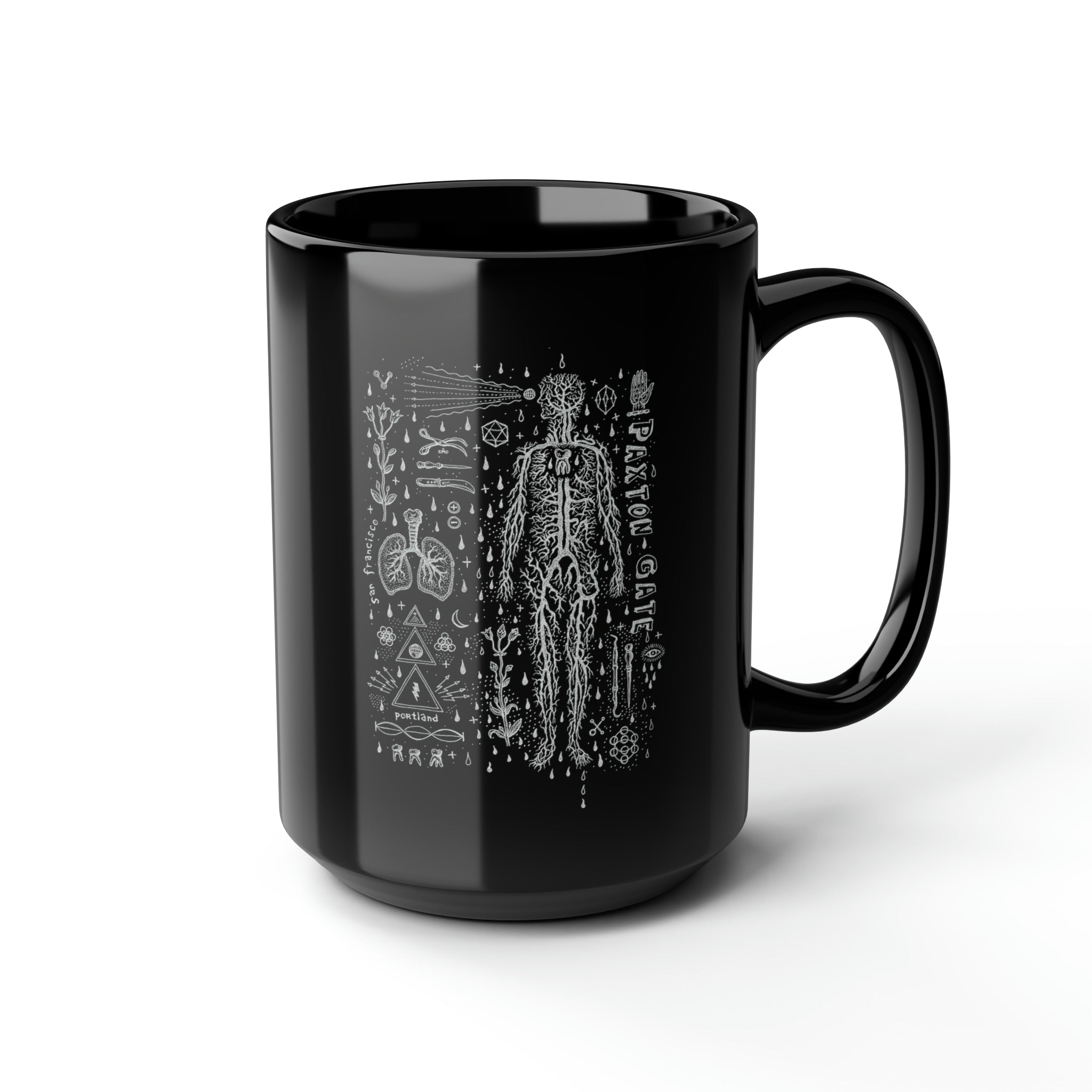 Black Daniel Martin Diaz Coffee Mug - 11oz Ceramic Travel Mug with Handle, Perfect for Home, Office & Gifts - Ideal for Coffee, Tea & Hot Beverages