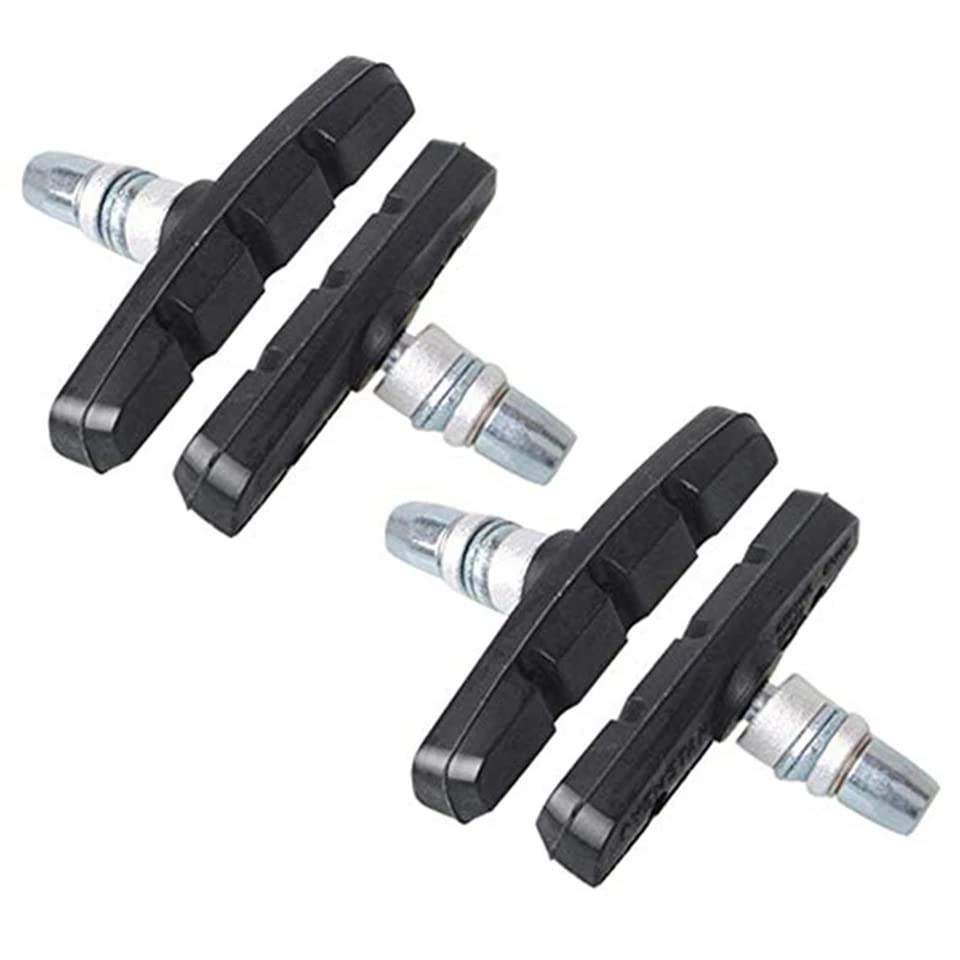 Durable Alloy Rim Road Bike Brake Pads - 1 Pair High-Performance Bicycle Brake Shoes for Silent & Smooth Braking | Perfect for Commuting, Mountain Biking & Road Cycling