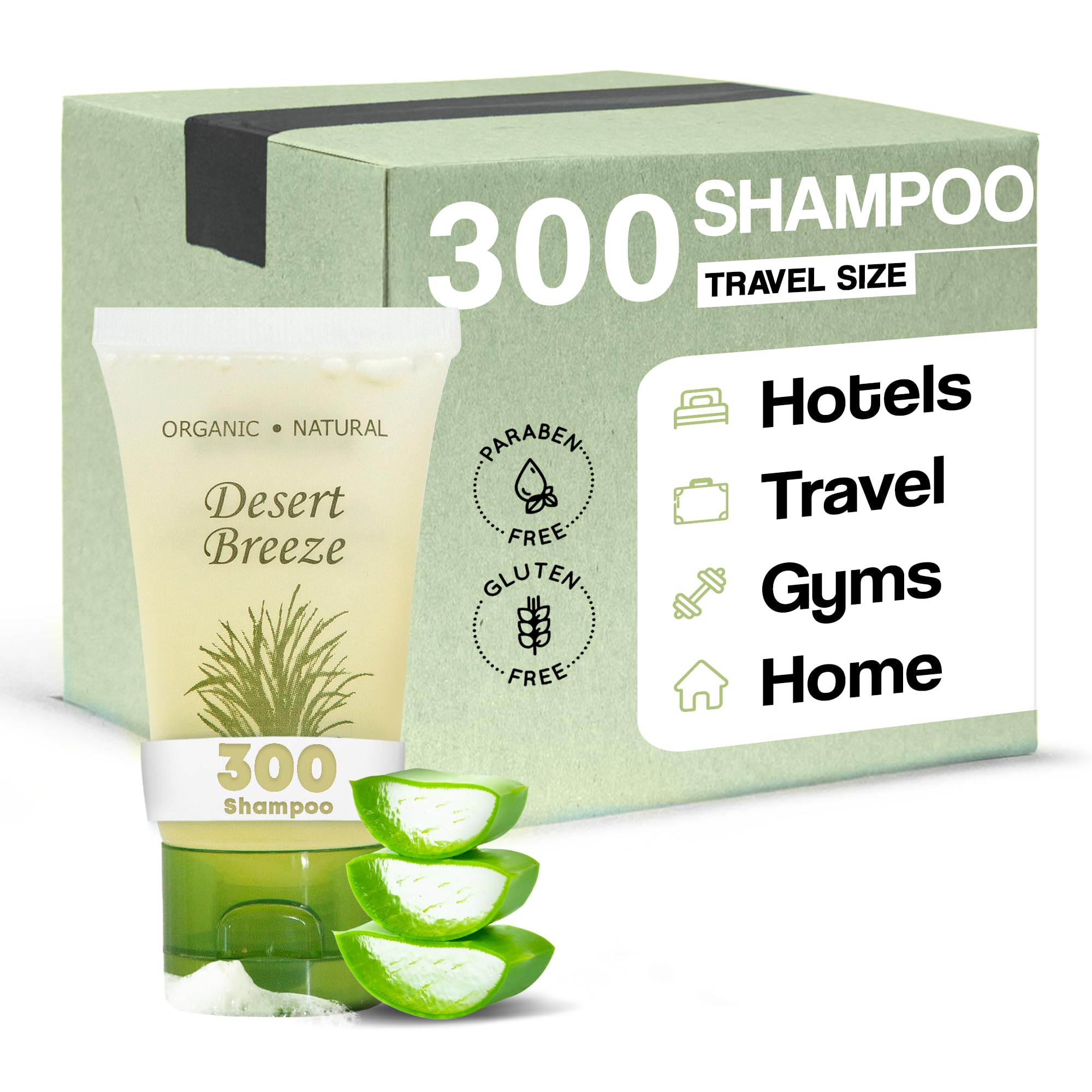 Travel Size Shampoo 1 oz (Case of 300) - Hotel Toiletries with Flip Top Cap | Perfect for Hotels, Gyms, Travel Kits & Hospitality Amenities