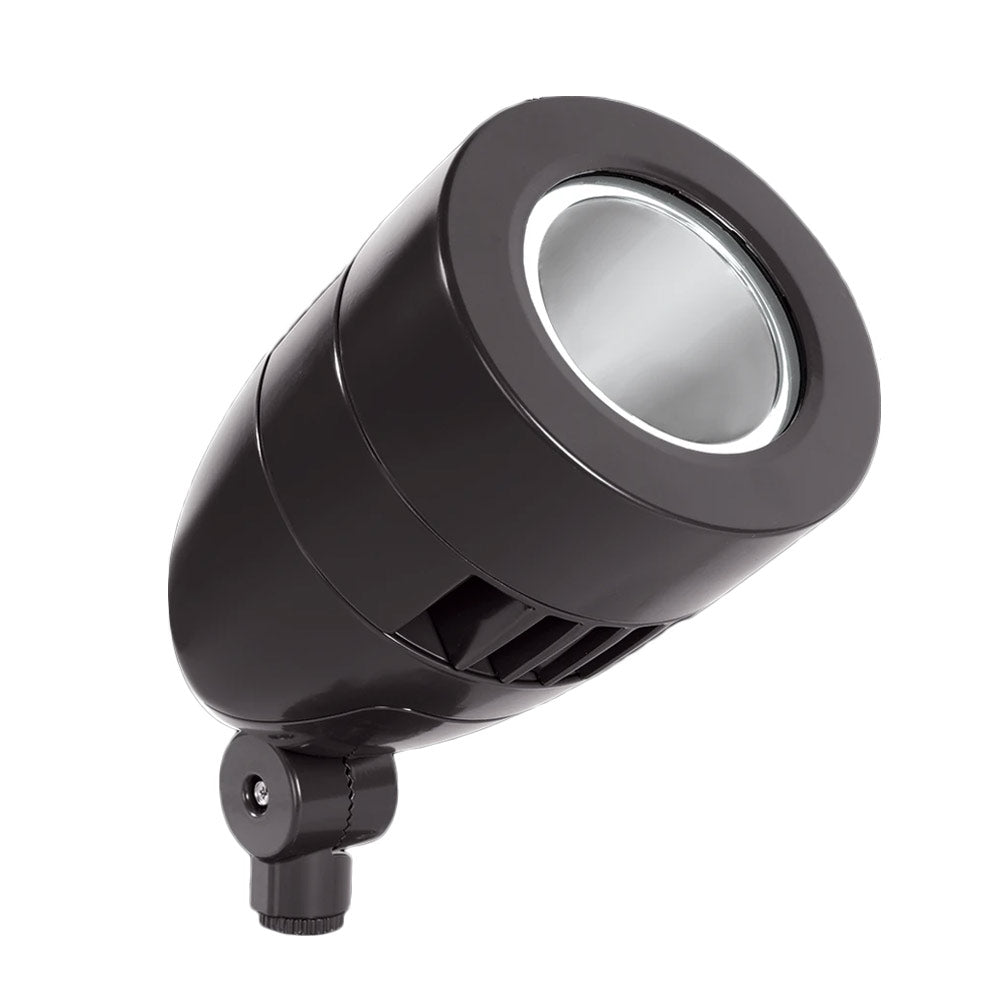120V LED Bullet Spot Light, 5100K Cool White, Bronze Finish - Outdoor Landscape Lighting for Gardens, Pathways, and Architectural Accents