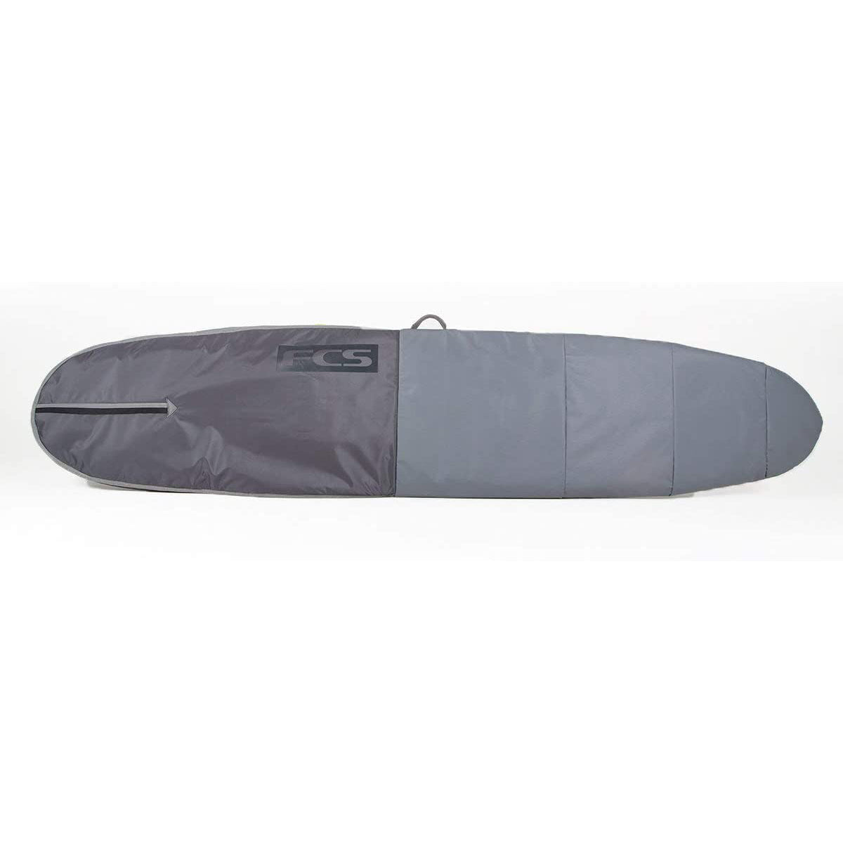 FCS 3DxFit Longboard Day Bag - Waterproof Surfboard Travel Cover for Skateboards & Paddleboards - Cool Grey - Perfect for Beach Trips & Surfing Adventures