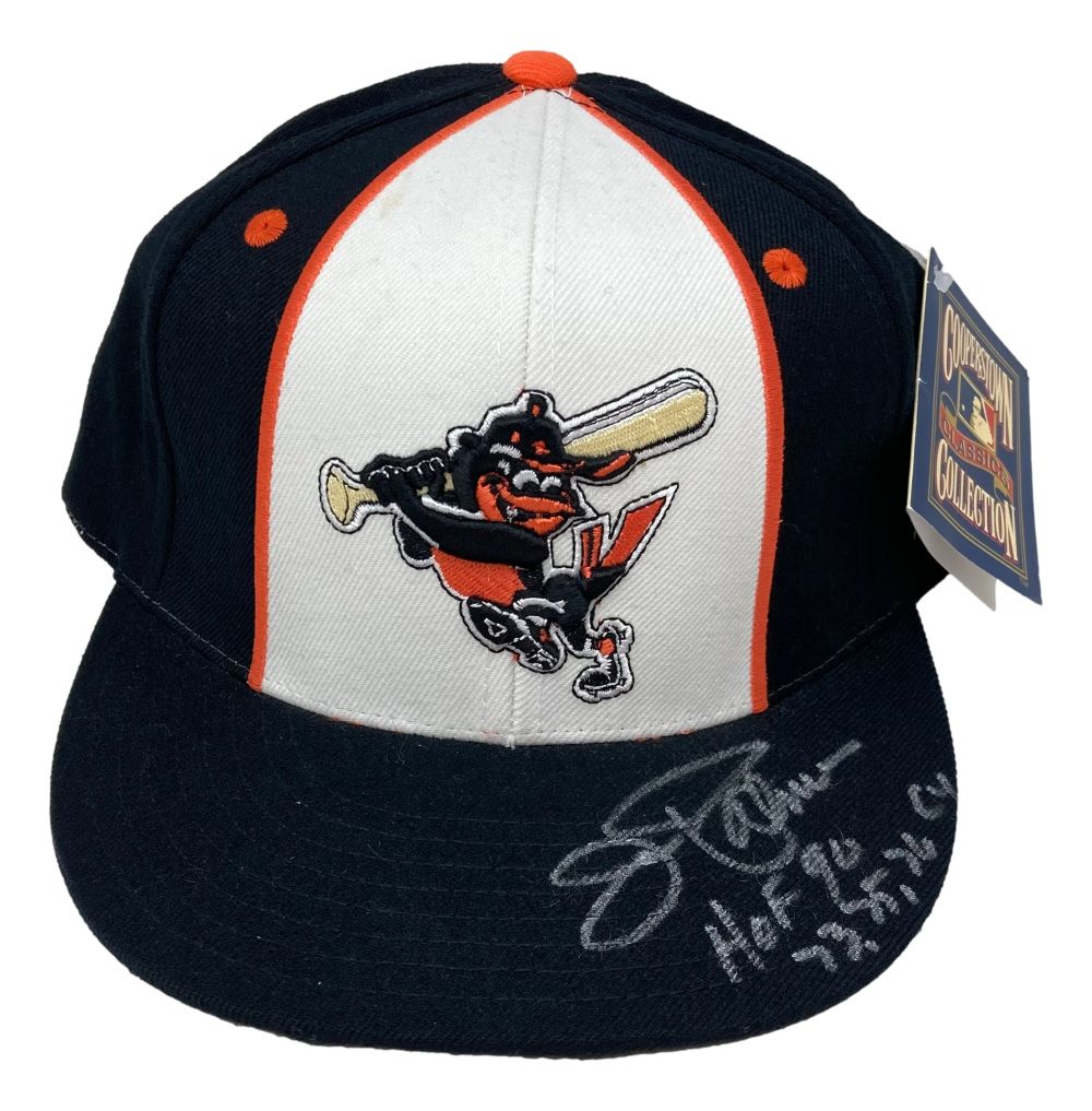 Jim Palmer Autographed Baltimore Orioles M&N Cooperstown Collection Baseball Hat with 2 Inscriptions - Perfect for MLB Memorabilia Collectors & Sports Fans Display