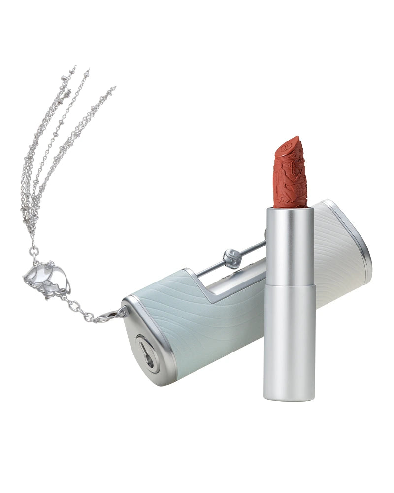 Exclusive Blooming Rouge Love Lock Lipstick - West Lake Edition | Long-Lasting Matte Lip Color for Romantic Dates & Special Occasions