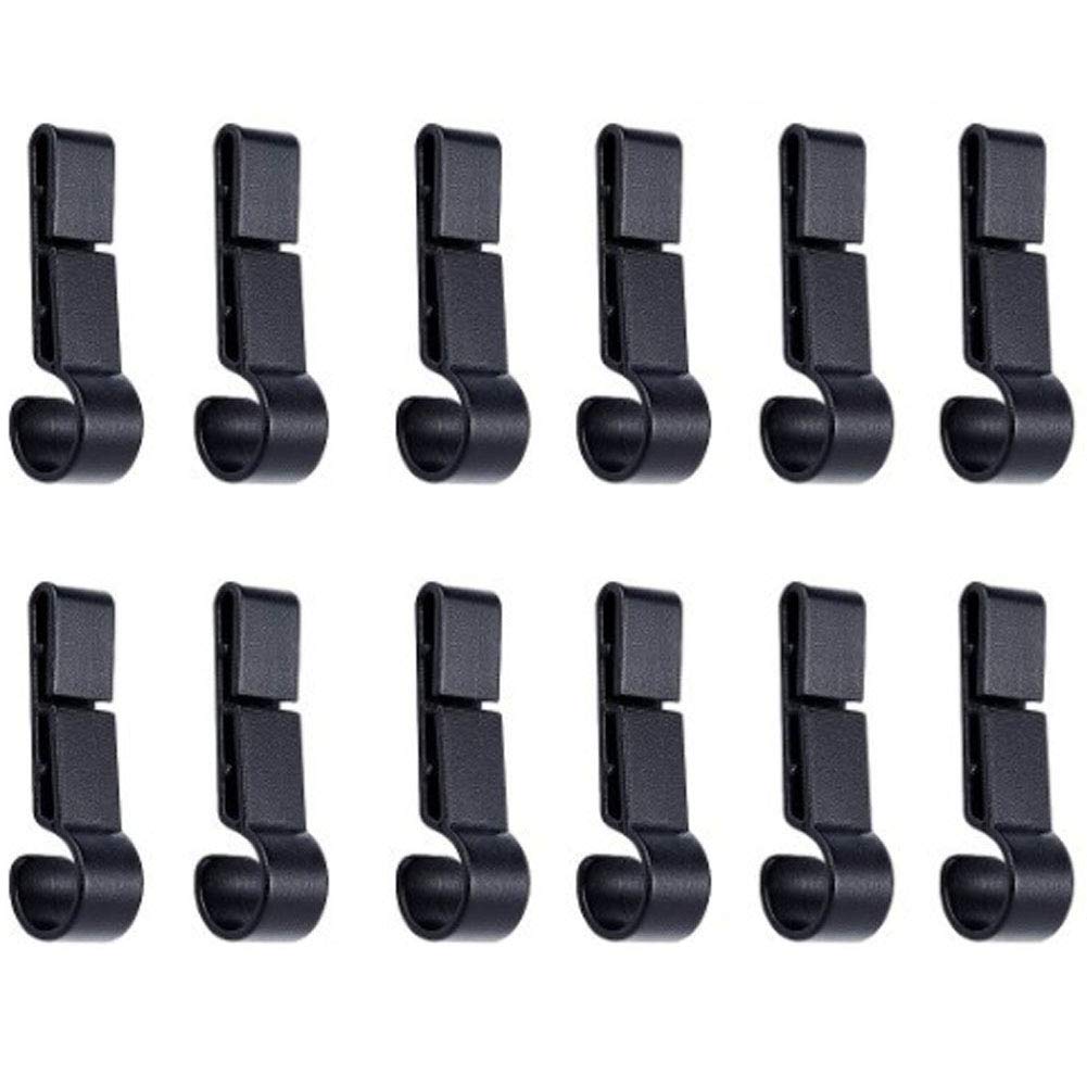 24 Pcs Helmet Headlamp Clips - Safety Cap Headlight Hooks for Hard Hats & Construction Helmets - Durable Hardhat Accessories for Miners, Workers, Cyclists & Outdoor Enthusiasts