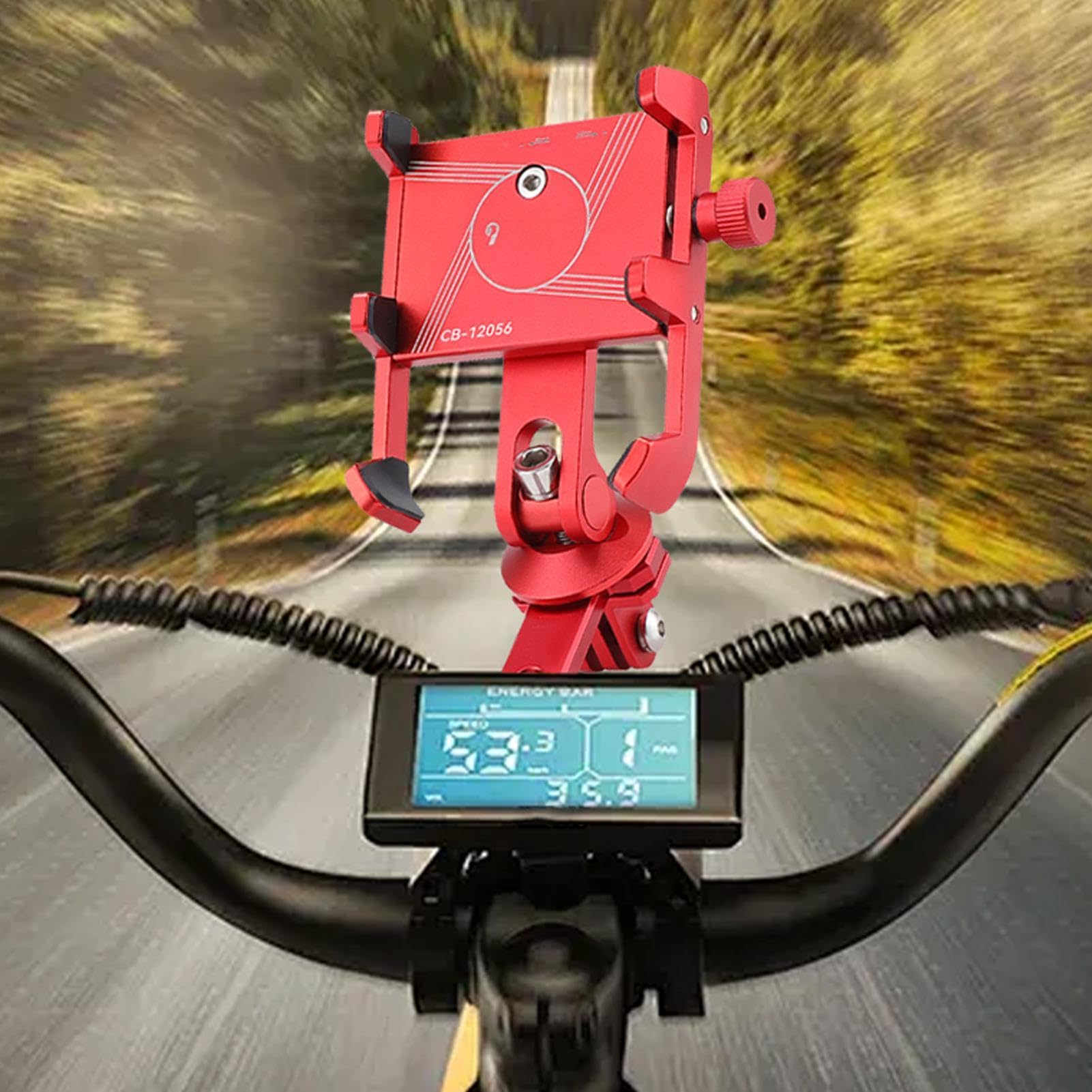 Stable Bike Phone Holder - Universal Adjustable Bicycle Phone Mount for Cycling, Running & Outdoor Sports | Secure Grip for Smartphones During Rides & Workouts