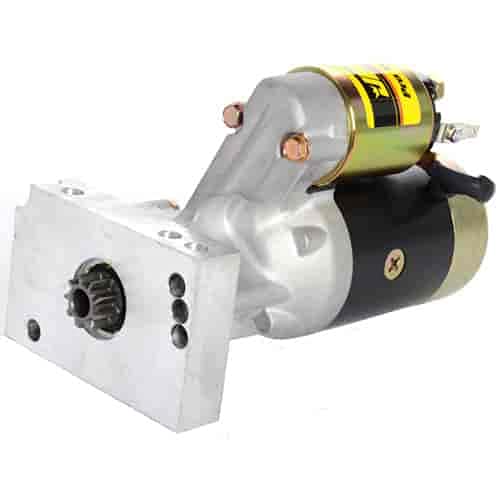 JEGS Heavy-Duty Mini Starter for Chevy Small Block & Big Block Engines - Compatible with 153 & 168 Tooth Flywheels - High Performance Hitachi-Style Starter (Made in USA) - Perfect for Hot Rods, Muscle Cars & Engine Swaps - Handles Up to 16:1 Compression