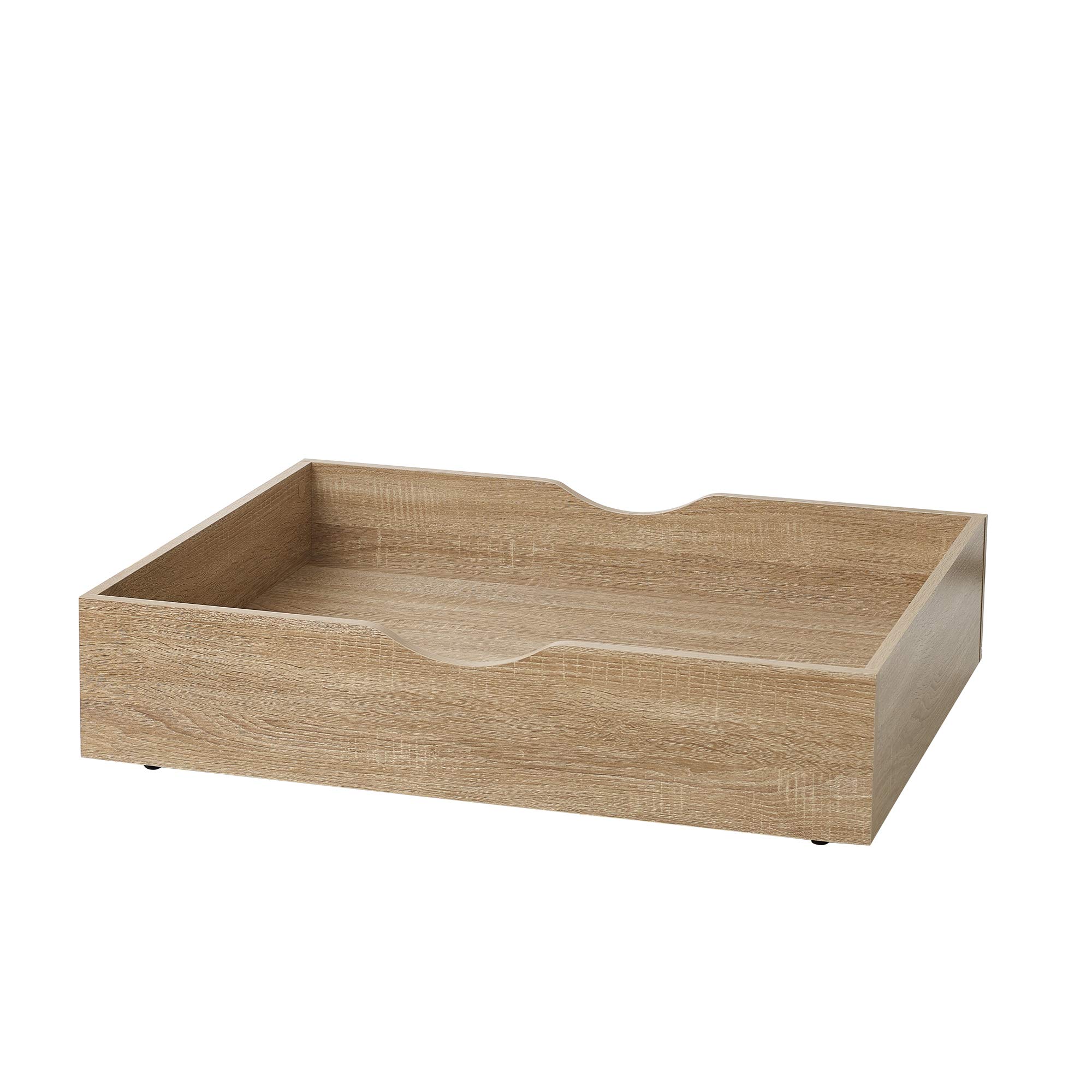 DormCo The Storage MAX - Underbed Wooden Organizer with Wheels - Sonoma - Space-Saving Bedroom Storage Solution for College Dorms & Small Apartments