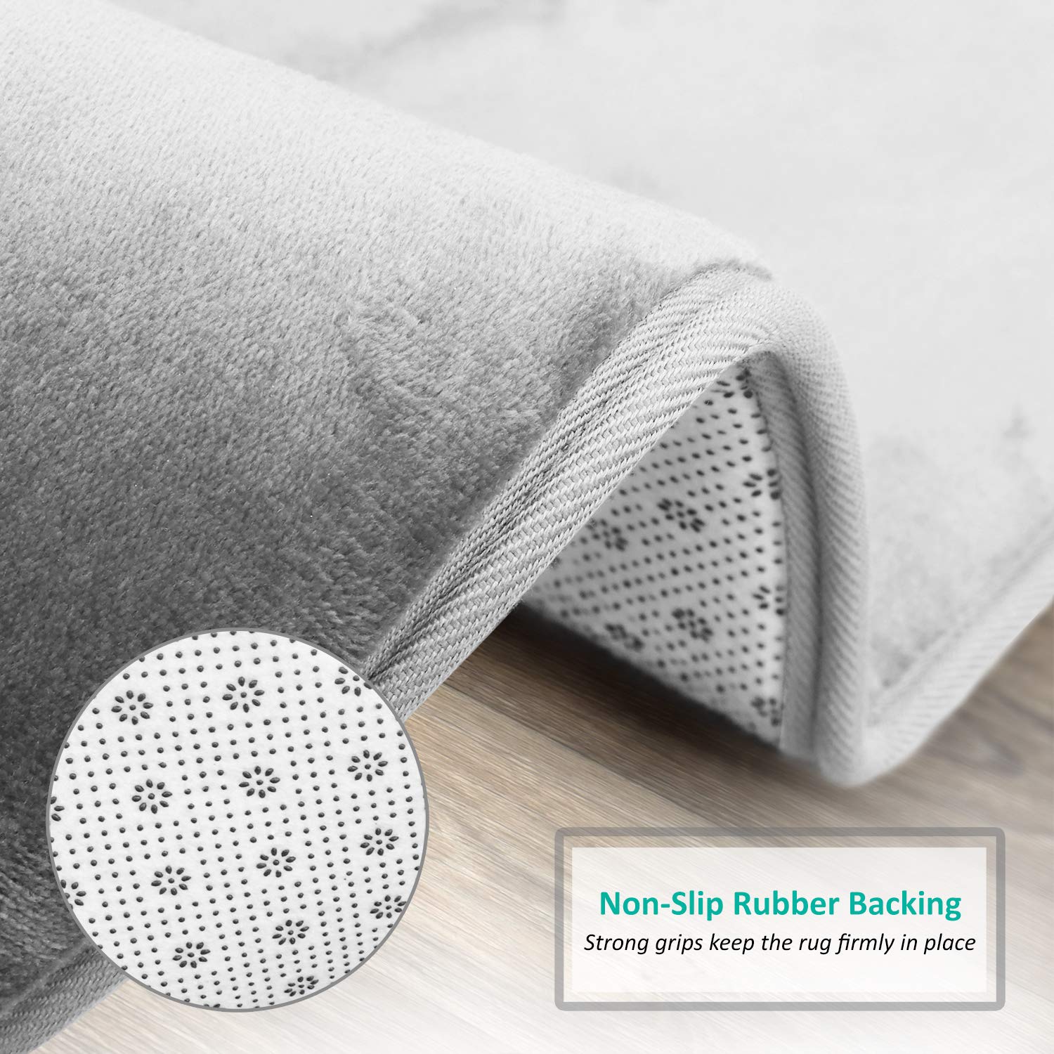 Clara Clark Memory Foam Bath Mat Set - 3 Piece Non-Slip Absorbent Velvet Bathroom Rugs (20
