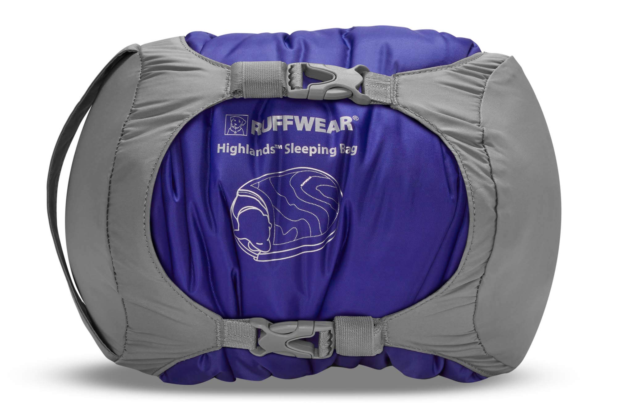 Ruffwear Highlands Dog Sleeping Bag - Water-Resistant Portable Dog Bed for Camping, Hiking & Outdoor Adventures - Cozy Travel Bed for Dogs