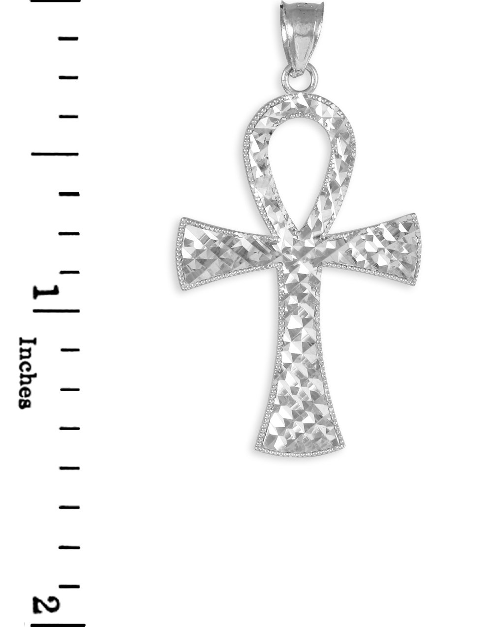 925 Sterling Silver Egyptian Ankh Cross Charm Pendant Necklace for Women - Ancient Egyptian Symbol Jewelry for Spiritual Protection & Fashion Accessories - Perfect for Gifts, Meditation & Boho Style Outfits