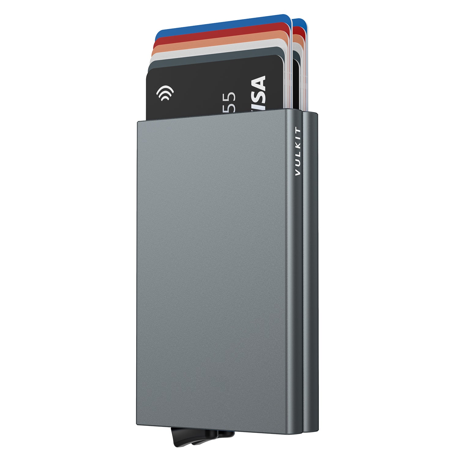 VC102 Double Aluminum Card Holder - Slim RFID Blocking Wallet for Credit Cards, IDs & Cash - Perfect for Travel, Business & Everyday Use
