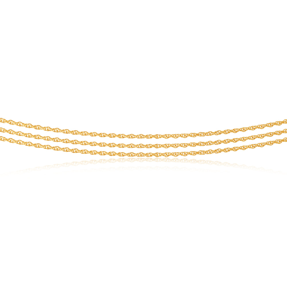 9ct Gold Silver Filled 43cm Necklace for Women - Elegant Layering Piece for Everyday Wear & Special Occasions