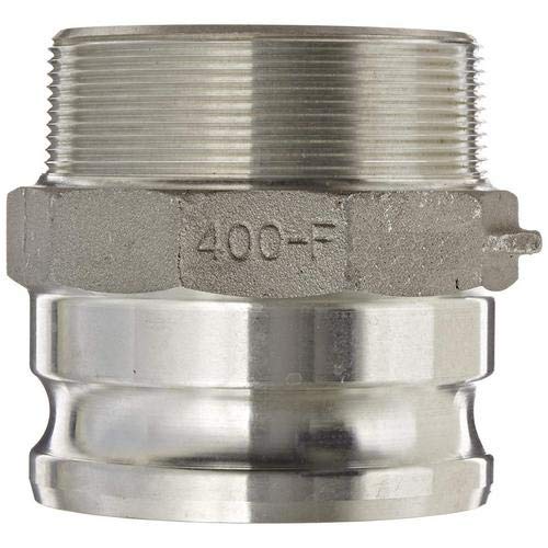 400-F-AL Cam and Groove Type F Adapter x Male NPT (4-Pack) - Perfect for Industrial, Agricultural, and Firefighting Hose Connections