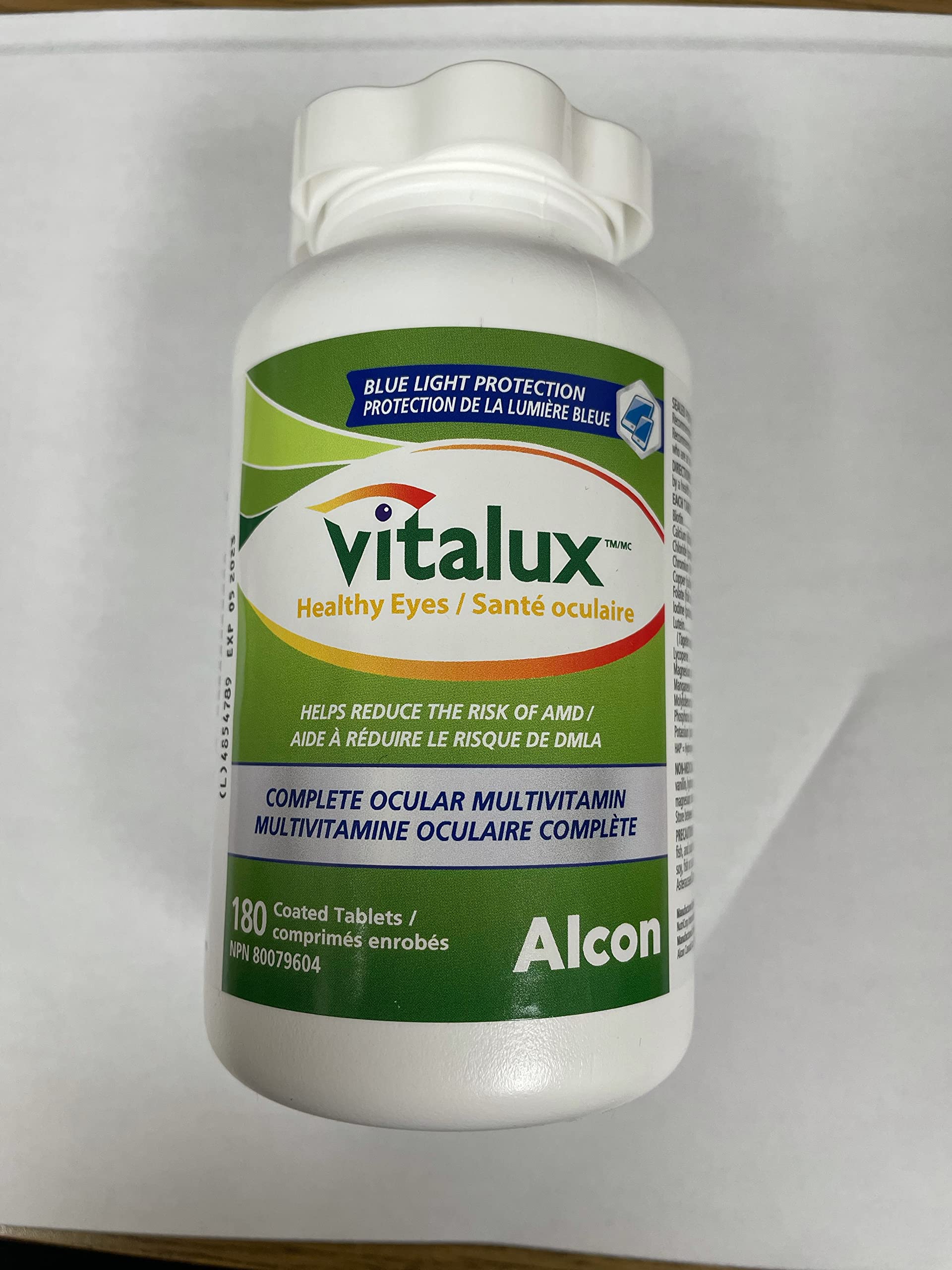 Vitalux Healthy Eyes Ocular Multivitamin - 2 Bottles (180 Coated Tablets) | Complete Eye Vitamin Supplement Without Beta-Carotene | Supports Vision Health for Computer Users & Night Drivers