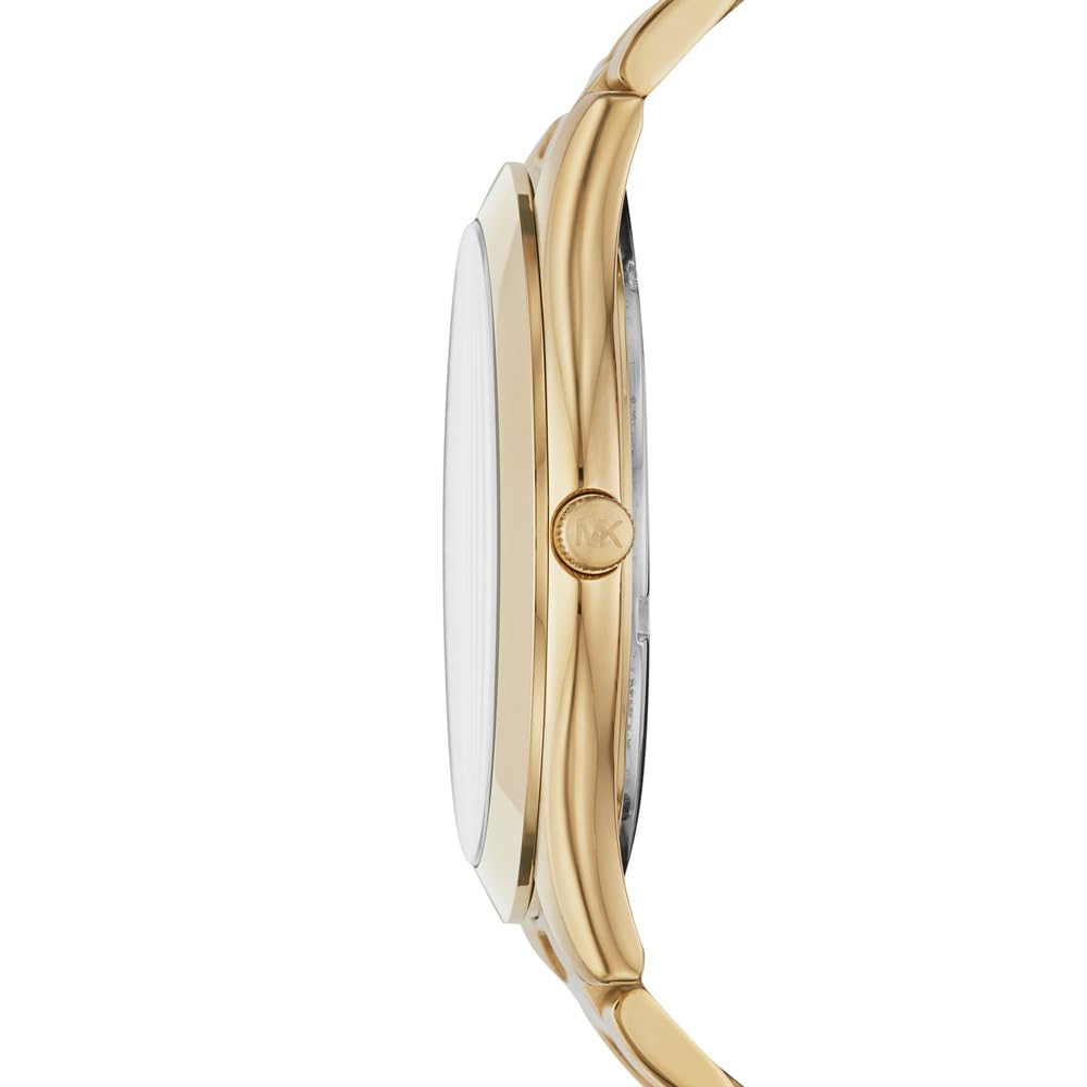 Michael Kors Oversized Slim Runway Men's Watch - Stainless Steel Chronograph Watch for Men | Water Resistant, Date Display | Perfect for Business, Casual & Formal Occasions