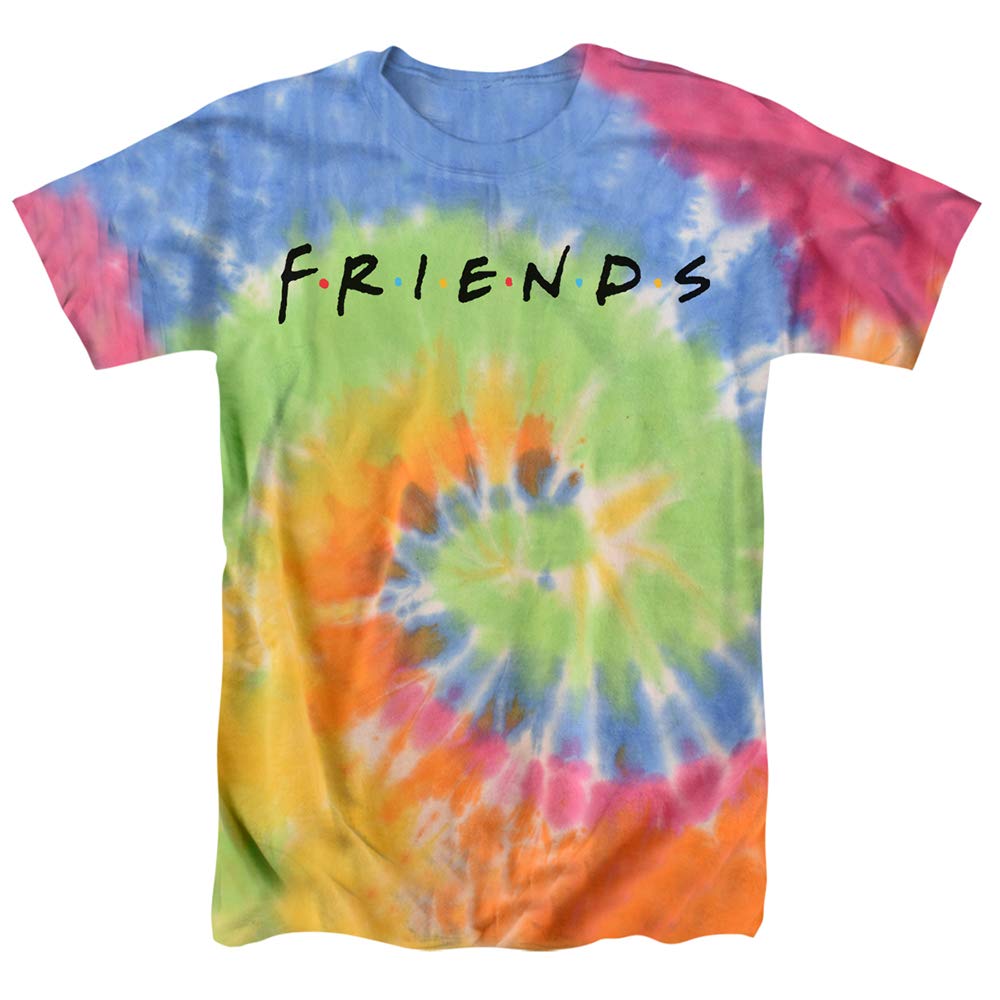 Popfunk Classic Friends Logo Tie Dye Unisex T-Shirt - Comfortable Cotton Tee for Men & Women - Perfect for Casual Wear, Gifts, and TV Show Fans