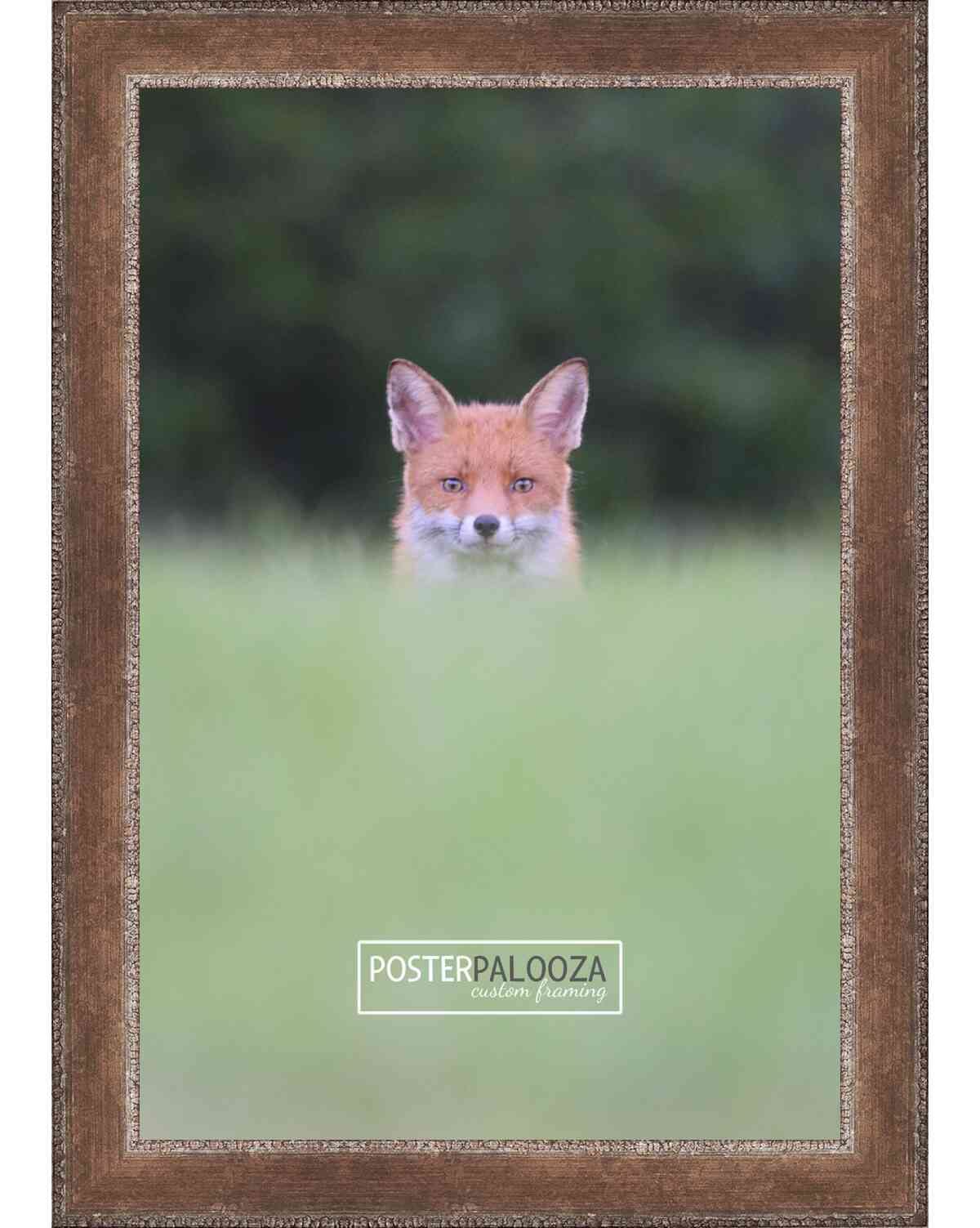 Vintage Distressed 30x40 Antique Silver Wood Picture Frame with Acrylic, Backing & Hanging Hardware - Perfect for Wall Art, Home Decor & Gallery Displays