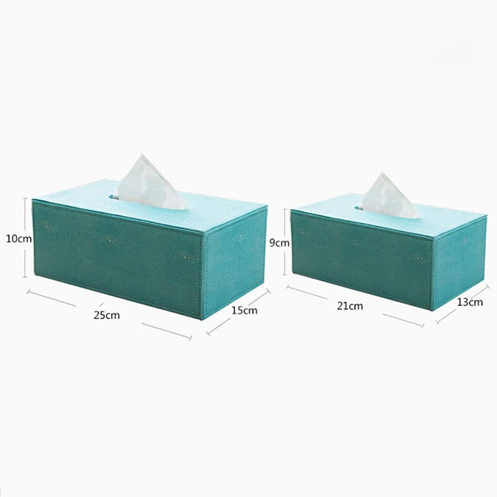 Premium PU Leather Tissue Box Cover - Elegant Rectangular Napkin Holder & Paper Dispenser for Home, Office, Car | Decorative Facial Tissue Case (Large Size) | Perfect for Living Room, Bedroom, Desk & Automotive Interior