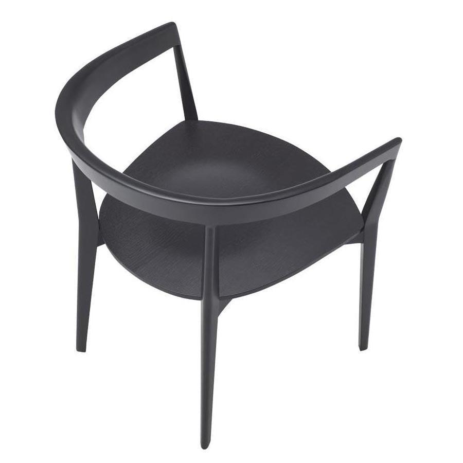 Carola SO0907 Modern Armchair - Stylish Accent Chair for Living Room, Bedroom & Office - Comfortable Upholstered Lounge Chair with Wooden Legs