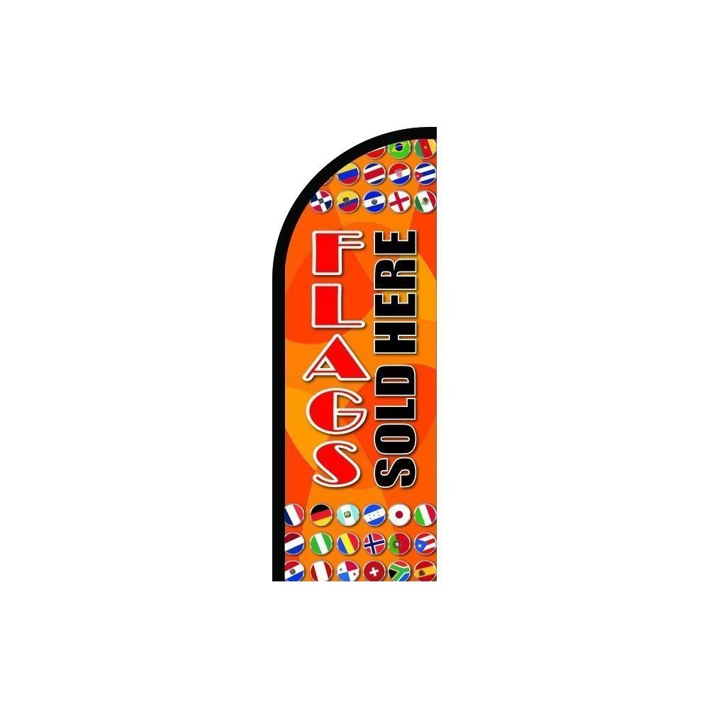Custom Feather Flags for Business Advertising - 11.5' Pre-Printed Flutter Banner | Outdoor Marketing & Event Signage by Above All Advertising