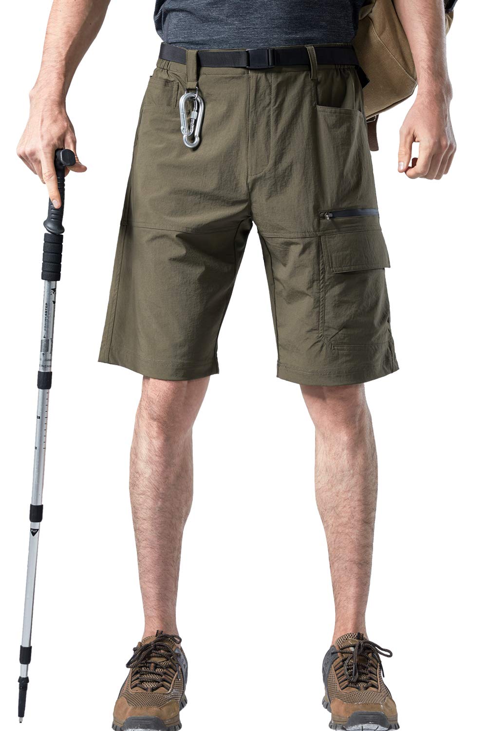 Men's Quick-Dry Elastic Shorts - Water Resistant, Durable & Plus Size - Perfect for Swimming, Running, and Outdoor Activities