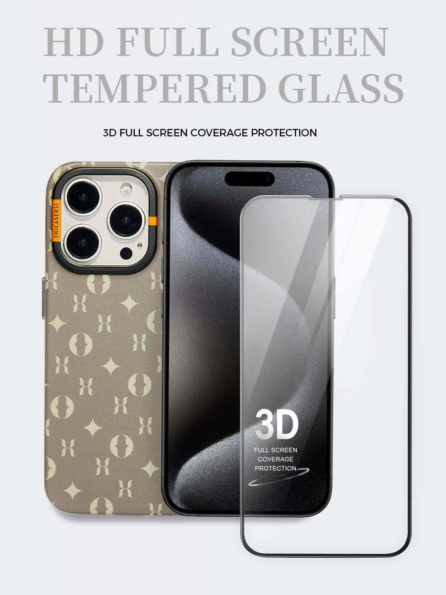 9H Hardness HD Full Screen Tempered Glass Screen Protector for iPhone 14/13/12 - Anti-Scratch, Anti-Fingerprint, Ultra Clear Protection for Everyday Use