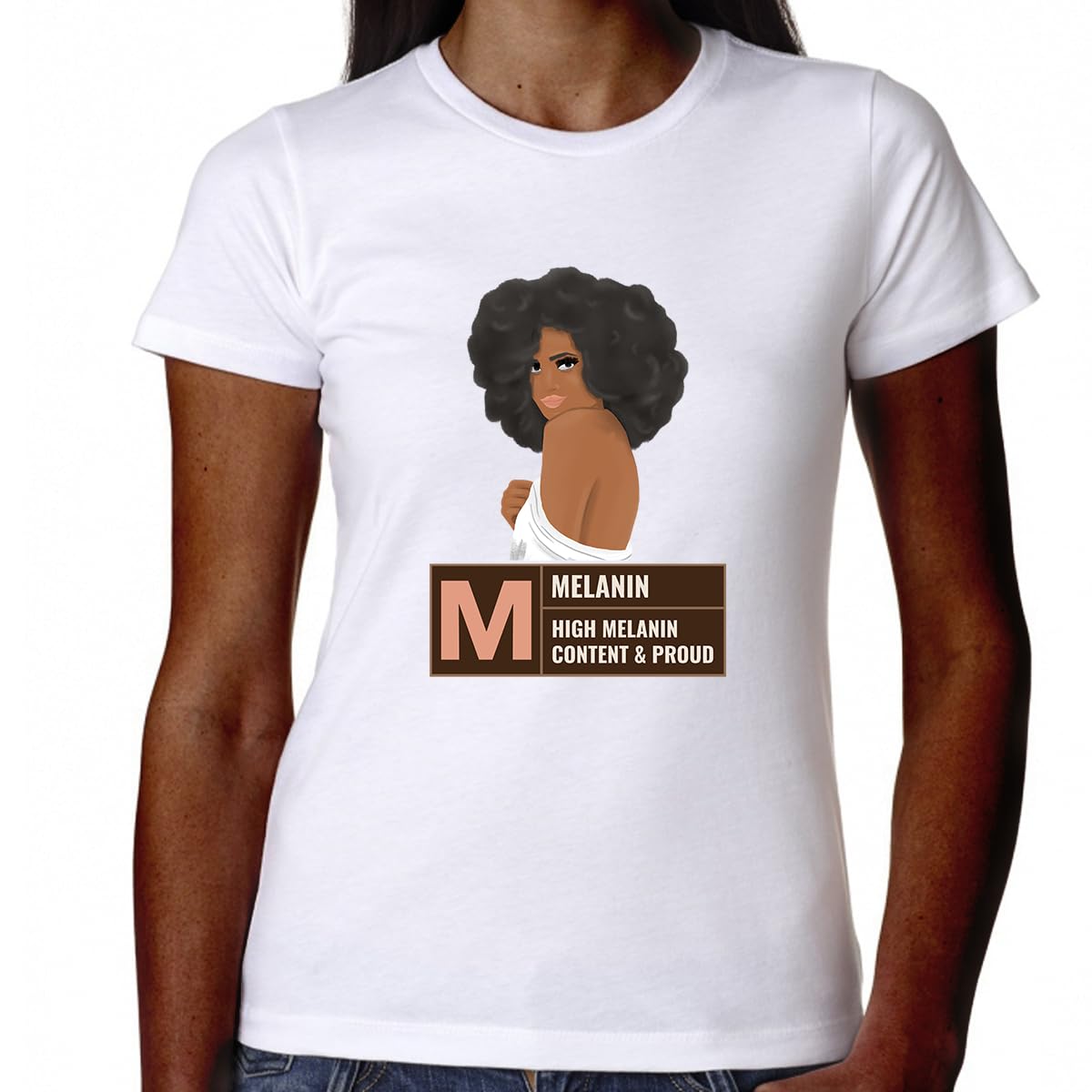 Black History T-Shirts for Women - Melanin Queen Afrocentric Juneteenth Shirts - Perfect for Cultural Celebrations & Black Pride Events