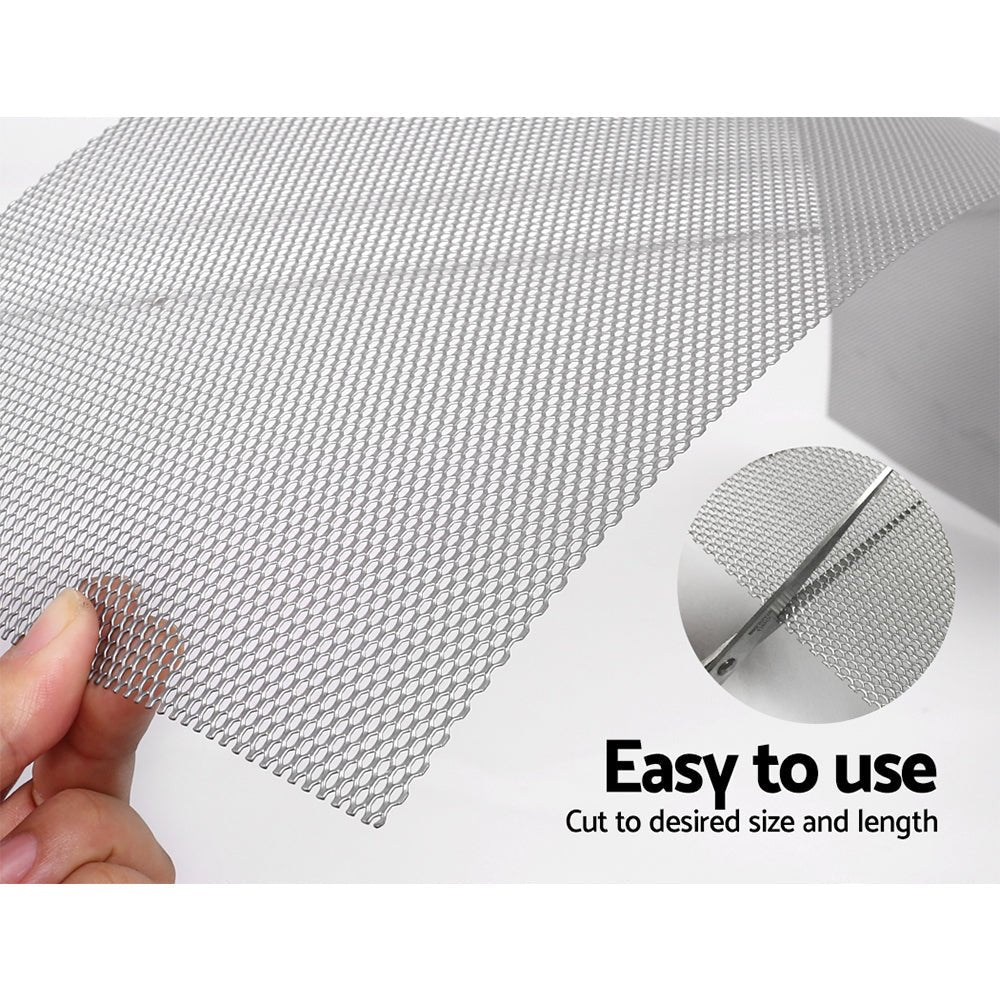 Premium Aluminum Gutter Guard Mesh - 60M Roll (100x20cm) Silver Color | Heavy-Duty Leaf Protection for Roof Gutters, Downspouts & Home Drainage Systems