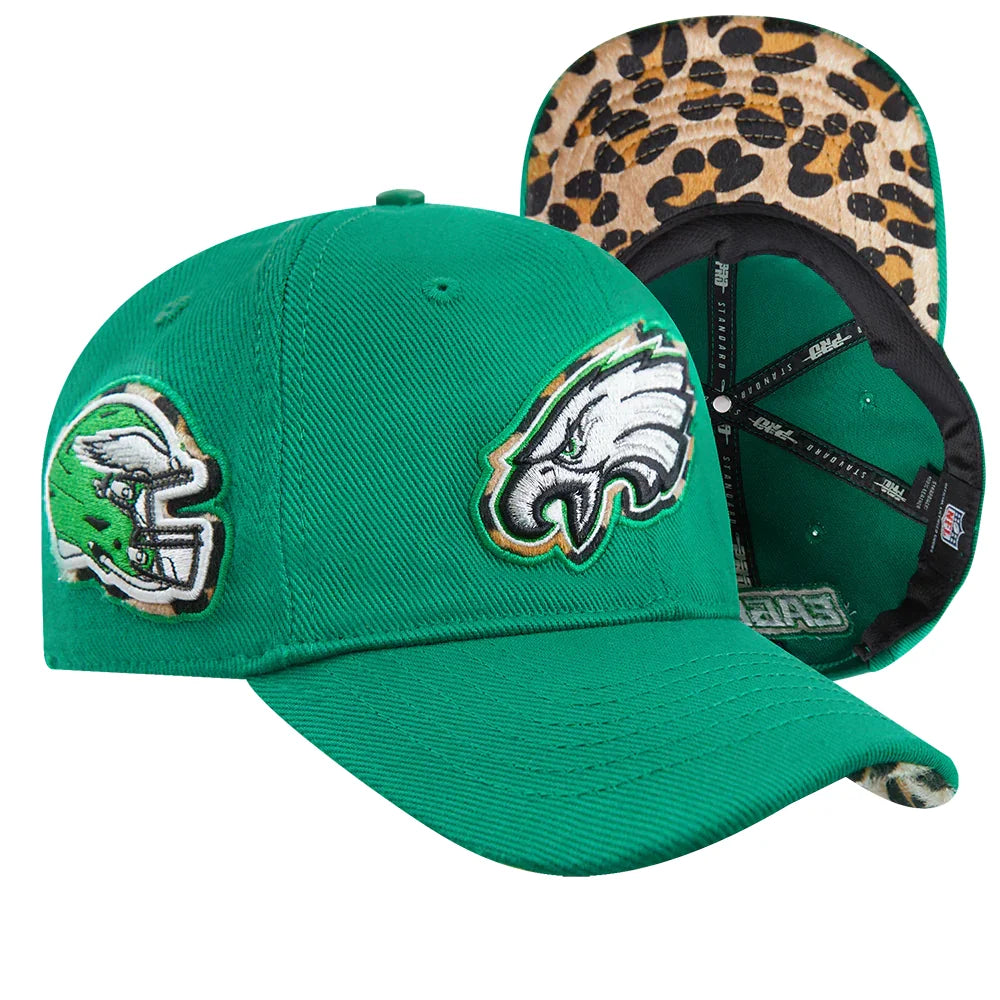 Philadelphia Eagles Cheetah Print Women's Snapback Hat - Official NFL Licensed Cap for Women, Game Day Fashion & Casual Wear