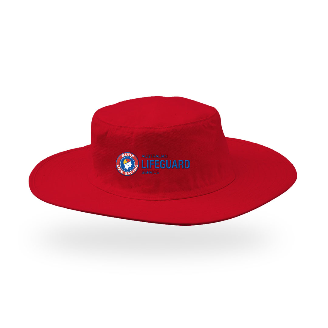 Beach Lifeguard Wide Brim Sun Hat - UPF 50+ UV Protection for Swimming, Surfing & Outdoor Activities