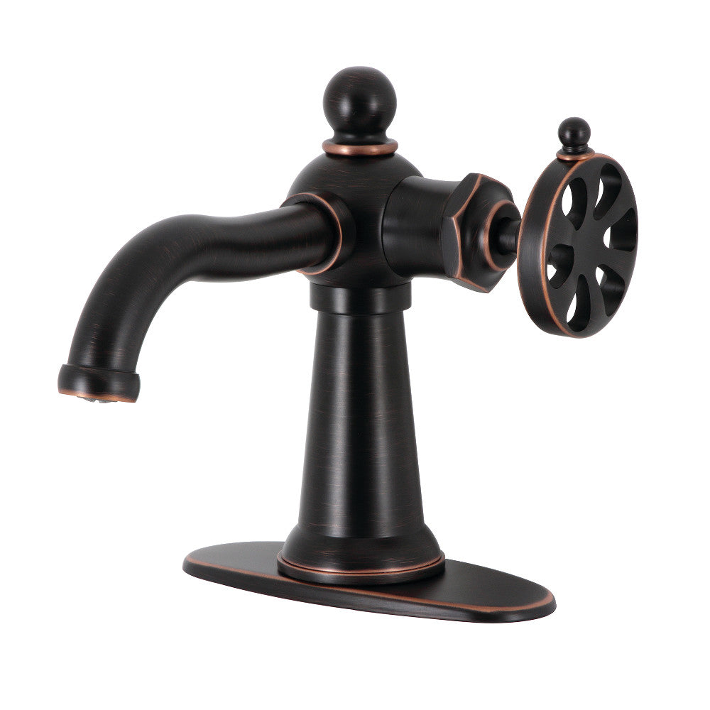 Belknap Single Handle Bathroom Sink Faucet with Push Pop-Up Drain - Perfect for Modern Bathroom Renovations and Small Space Vanities