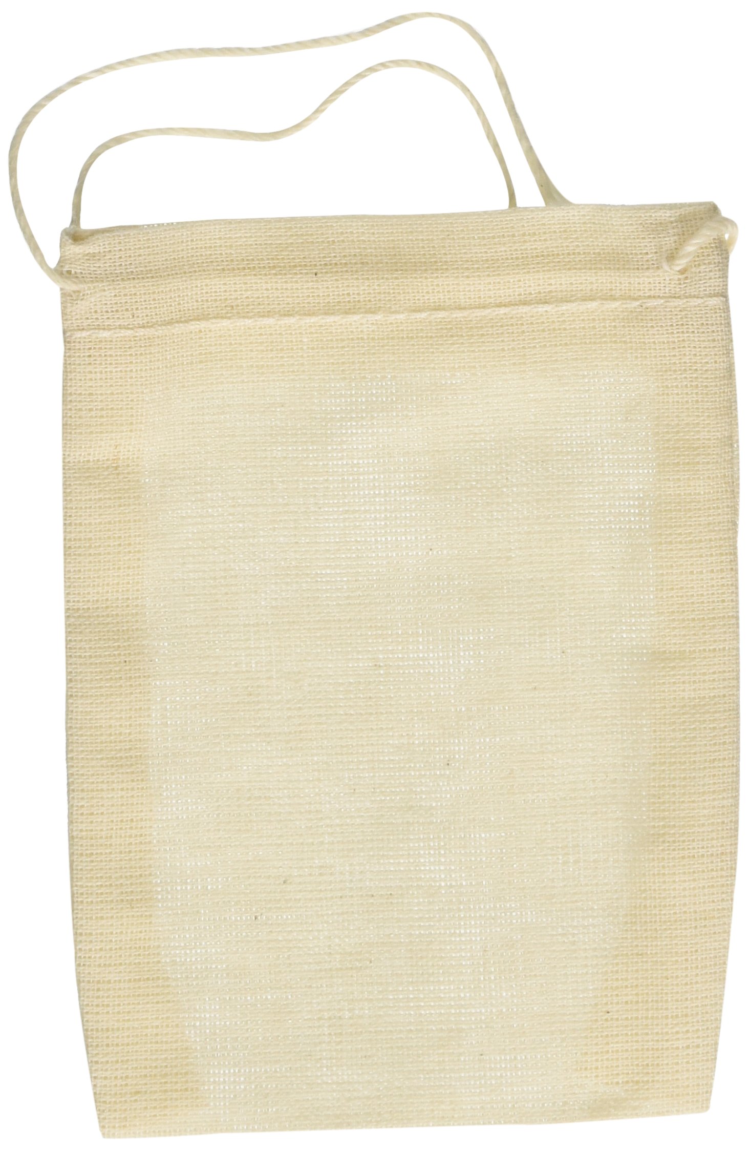 50-Piece Muslin Drawstring Bags - 3x4 Inch Small Cotton Cloth Pouches for Jewelry, Wedding Favors, Party Gifts & Home Organization (Natural Sachet Bags)