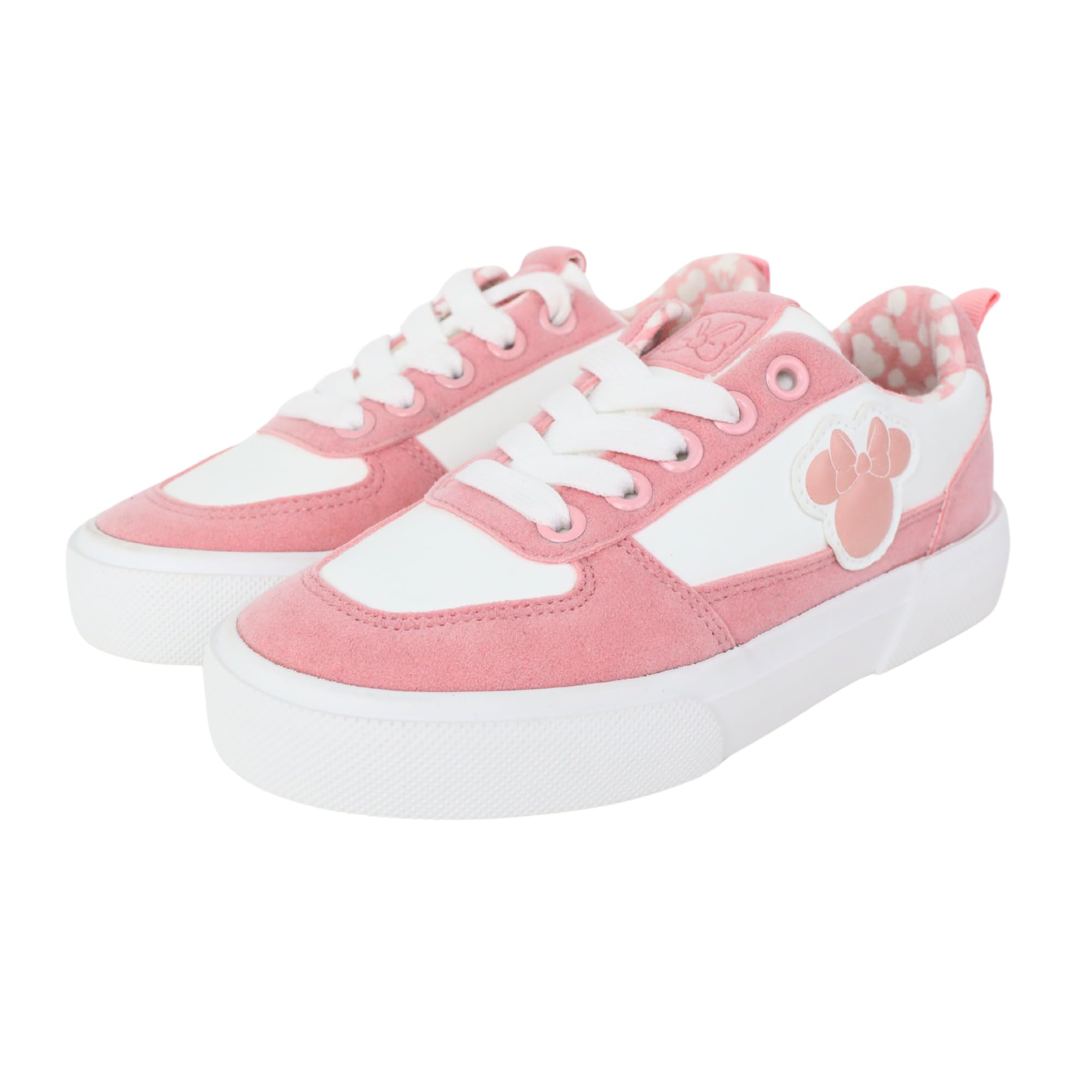 Minnie Mouse Girls Sneakers - Low Top Pull On for Play & School
