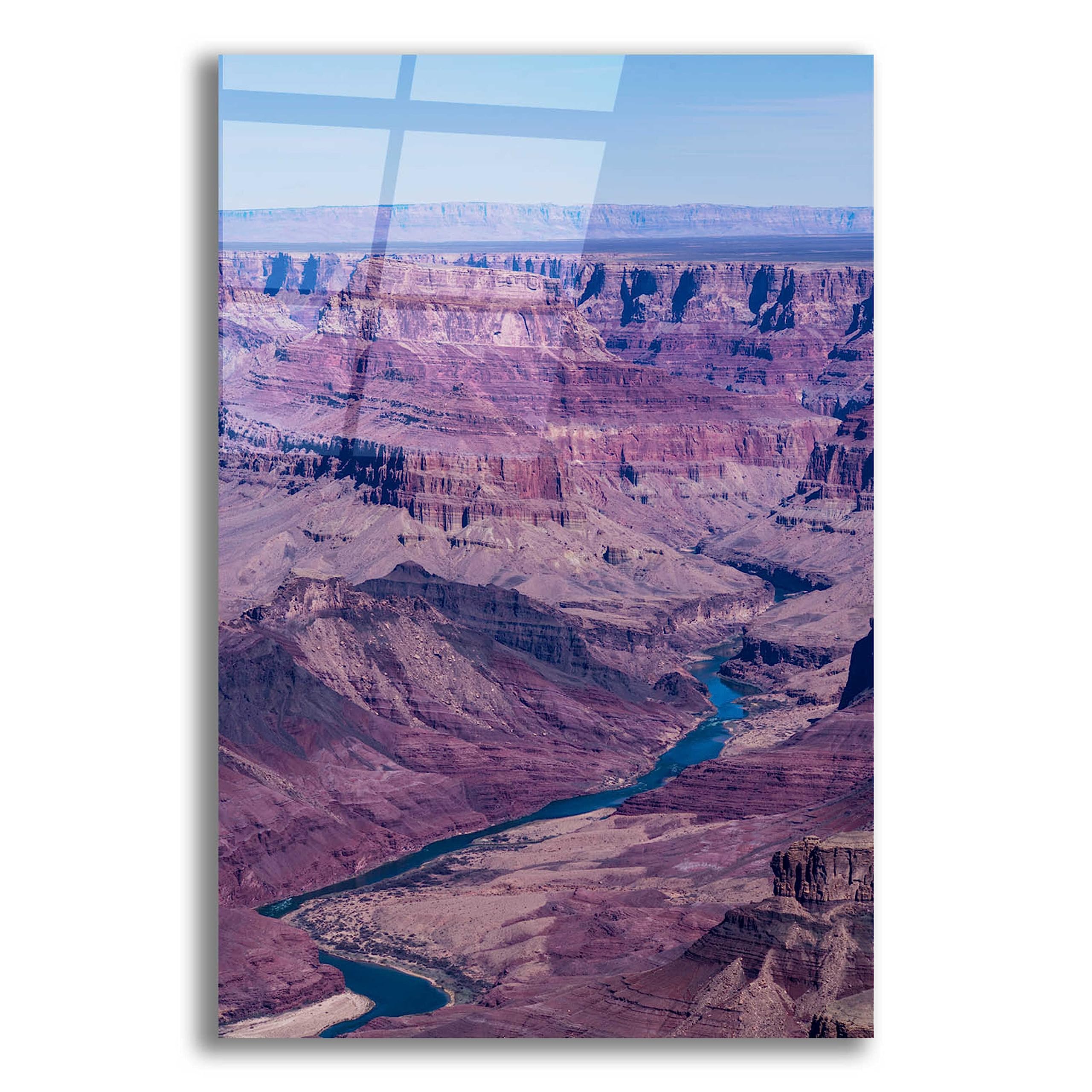 Grand Canyon III Acrylic Glass Wall Art by Robin Vandenabeele - 16x24 Inches Modern Landscape Painting for Living Room, Office & Bedroom Decor