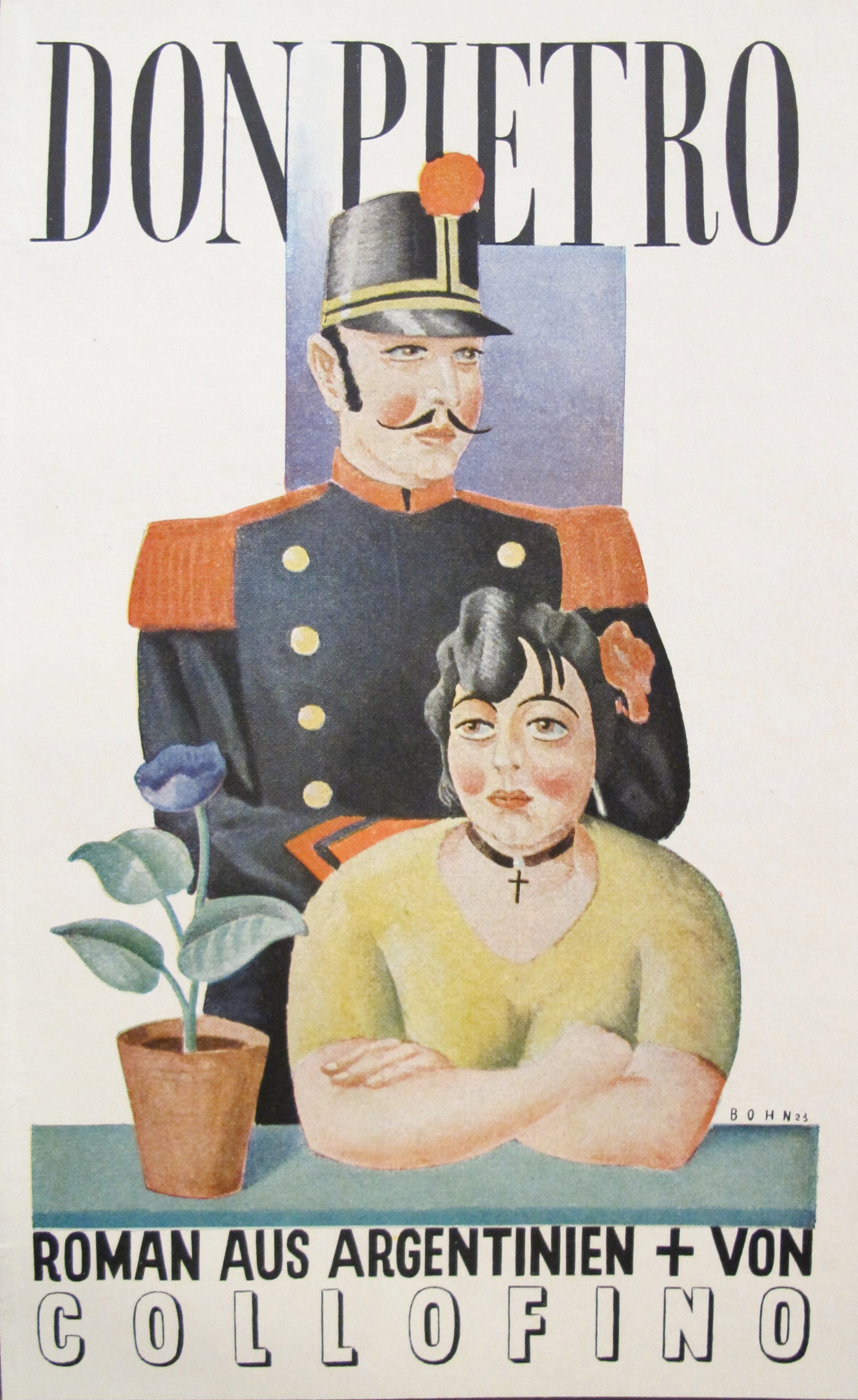1927 Vintage German Mini Poster - Don Pietro - Antique Art Print for Home Decor, Office & Gift - Perfect for Wall Art, Collectibles & Historical Displays