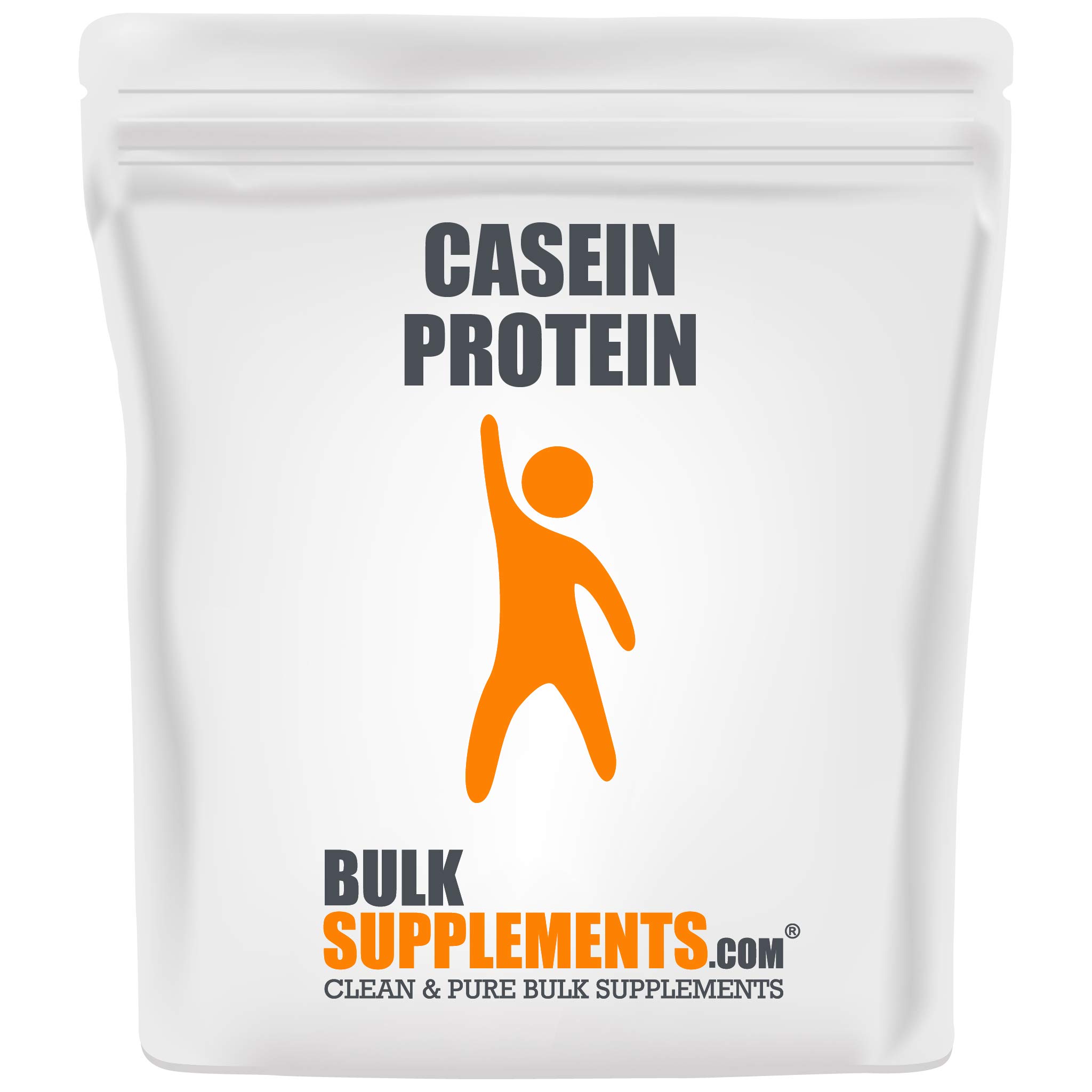 BulkSupplements.com Unflavored Casein Protein Powder - 500g (1.1 lbs) Low Carb, Slow Digesting Protein Supplement for Muscle Recovery & Nighttime Use - Ideal for Bodybuilding, Weight Loss & Keto Diet