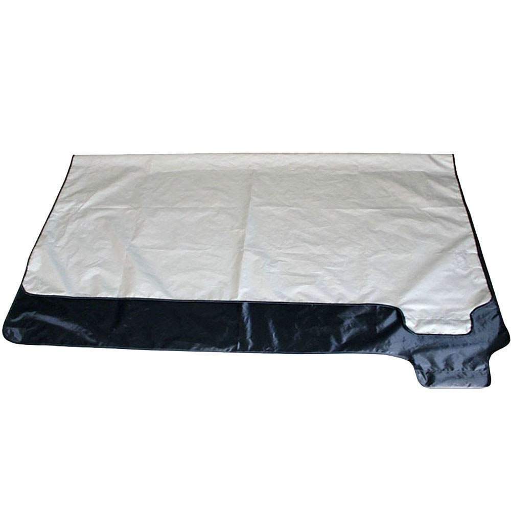 Universal Car Snow Sun Shade Cover - Front Windshield & Rear Window Protector for Ice, UV Rays & Heat - Silver One Size Fits Most Vehicles - Perfect for Winter & Summer Parking Protection