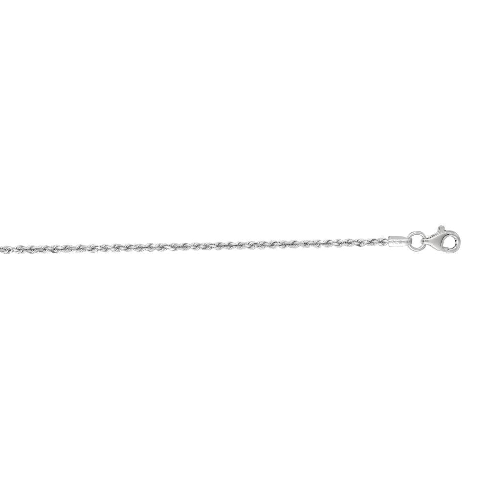 14K Gold 1.6mm Diamond Cut Royal Rope Chain Necklace for Women - Elegant Jewelry Gift for Anniversary, Birthday & Special Occasions