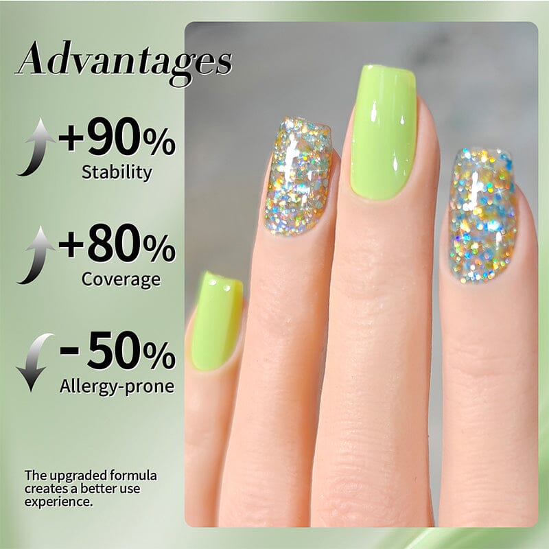 Multicolor Sequins Glitter Gel Nail Polish - SG02 Hummingbird 10ml | Long-Lasting Shine for Manicures & Pedicures | Perfect for Parties, Weddings & Special Occasions