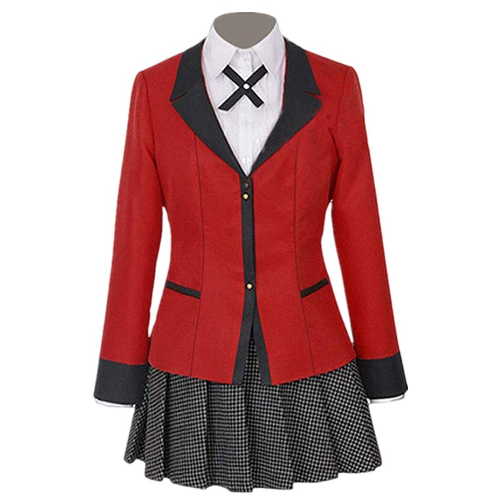 EChunchan Igarashi Sayaka Cosplay Costume - Student Union Secretary School Uniform with Wig for Halloween, Anime Conventions & Role Play