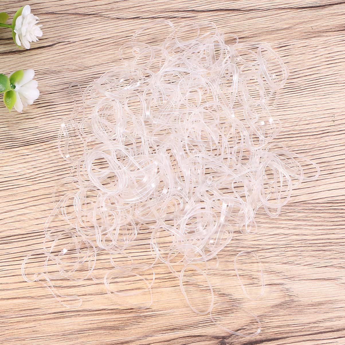 1000pcs Strong Elastic Hair Rubber Bands - No Slip Ponytail Holders for Women & Girls - Perfect for Braiding, Bun Making, and Everyday Hairstyling