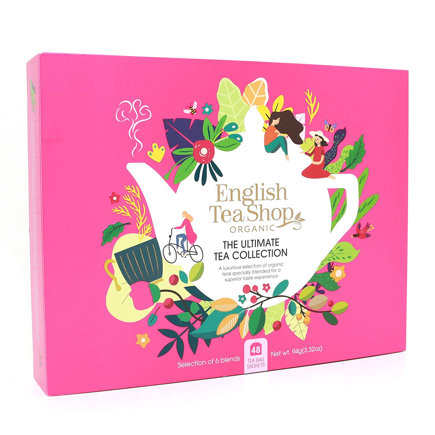 English Tea Shop Pink Gift Pack - Premium Tea Collection with 48 Sachets | Perfect for Gifting, Relaxation & Afternoon Tea Parties