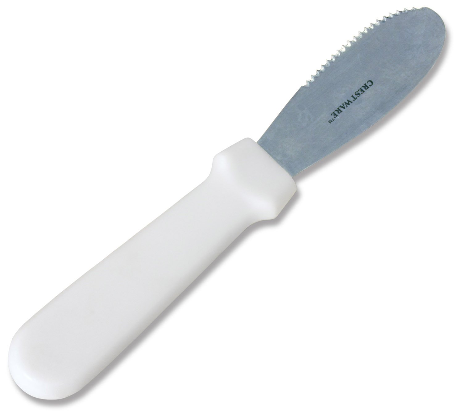 Crestware Commercial Grade 6-Inch Sandwich Spreader with Plastic Handle - Pack of 12 for Deli, Catering & Food Service Use